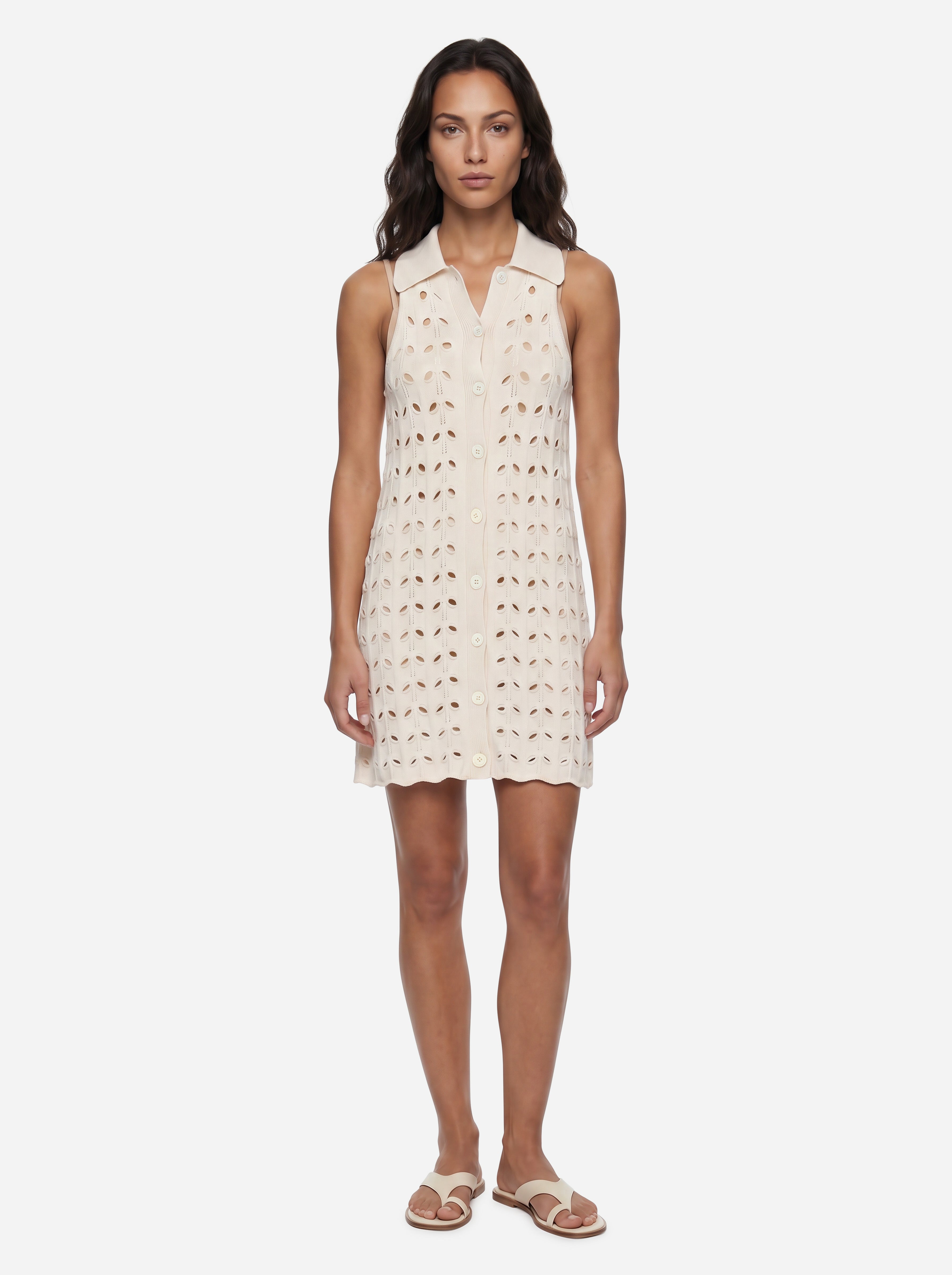 Sportmax Cream Knit Dress