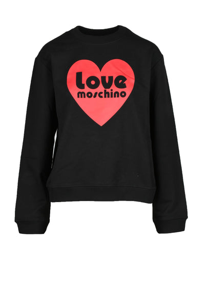【関税&送料込】Moschino Sweatshirt With Logo Love Moschino Black Sweatshirt with Print | Loverlock