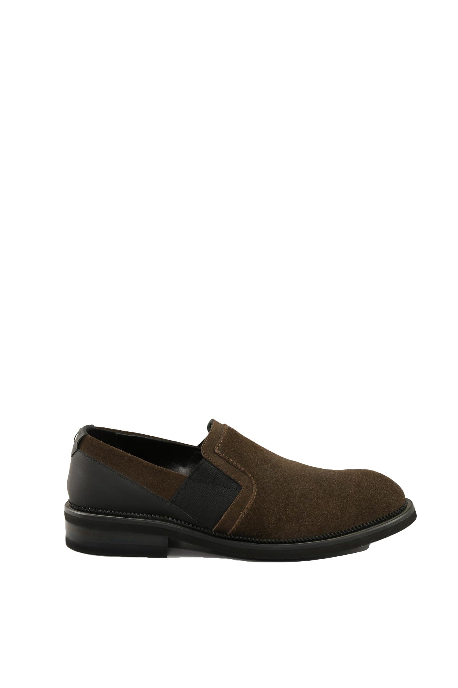 A.testoni Mocassino in Suede Marrone