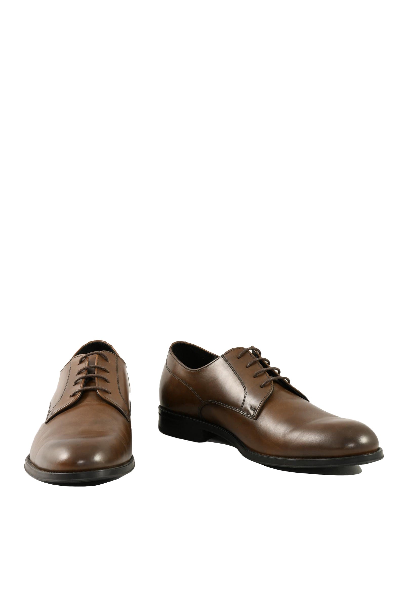 A.testoni Stringata in Pelle Marrone