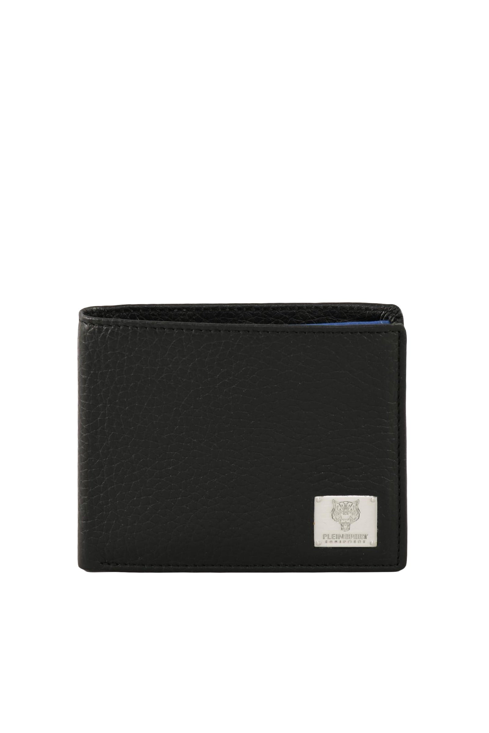 Plein Sport Portafoglio Nero con Logo Billfold