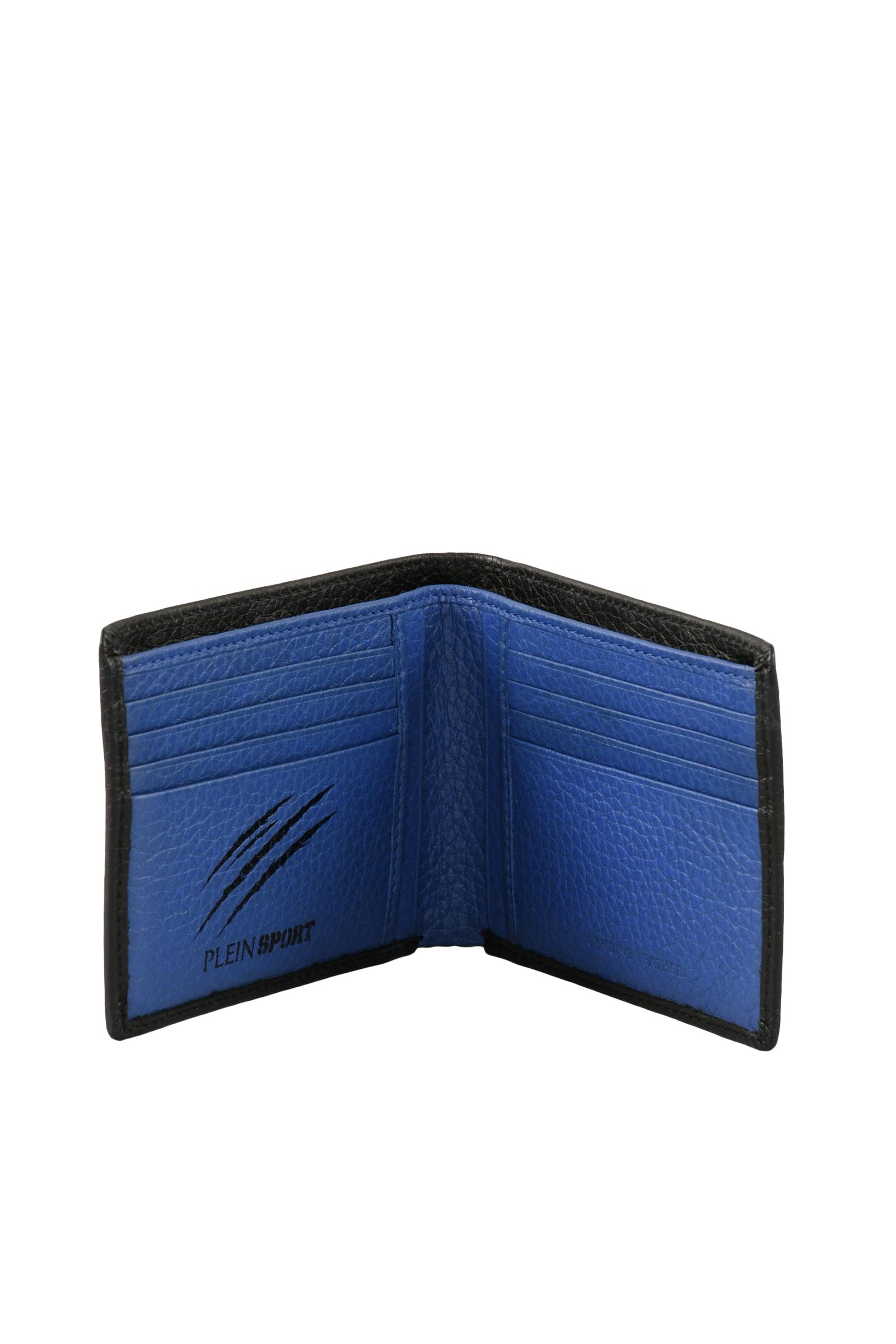 Plein Sport Portafoglio Nero con Logo Billfold
