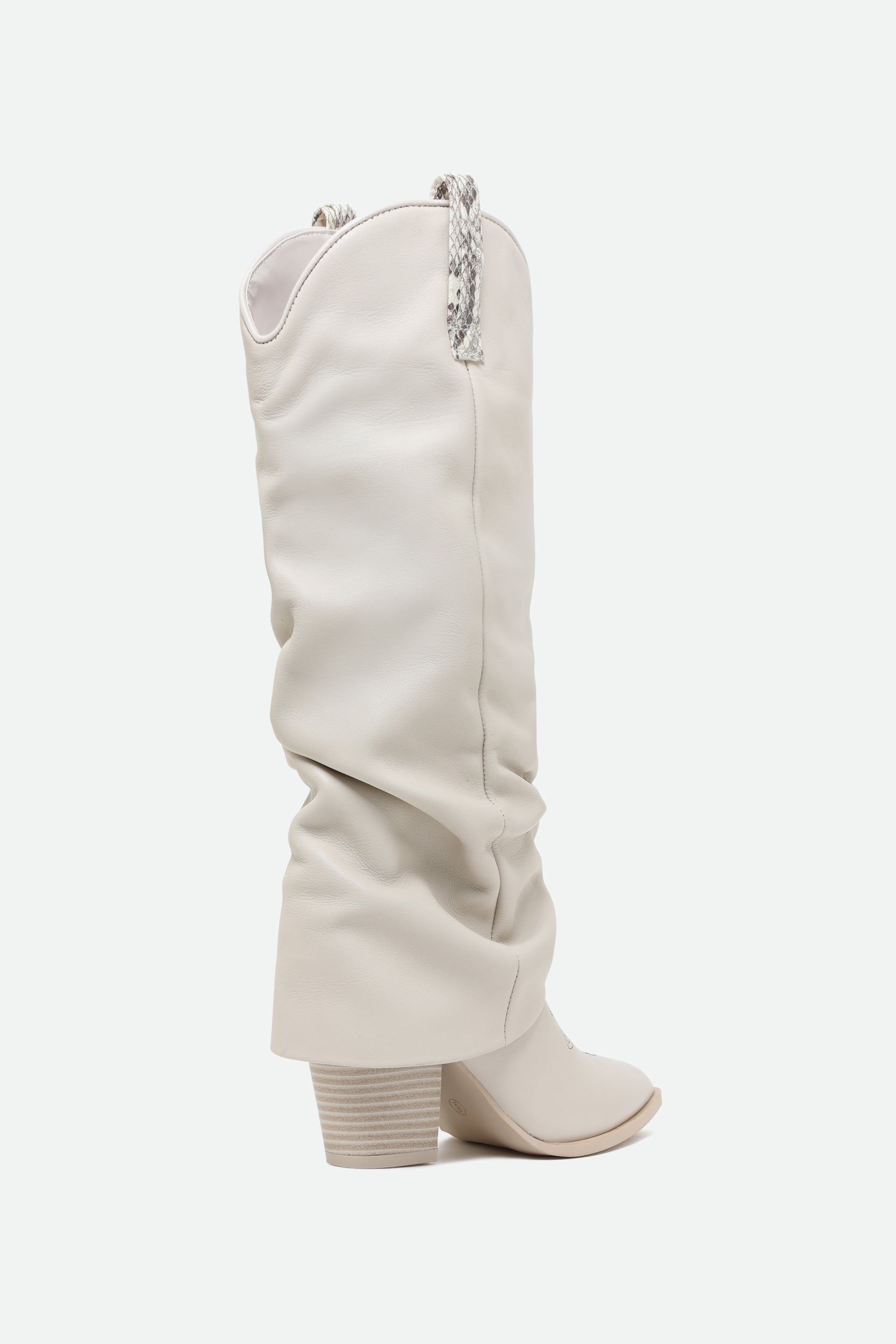 Steve Madden Stivale Lassy Bone Bianco