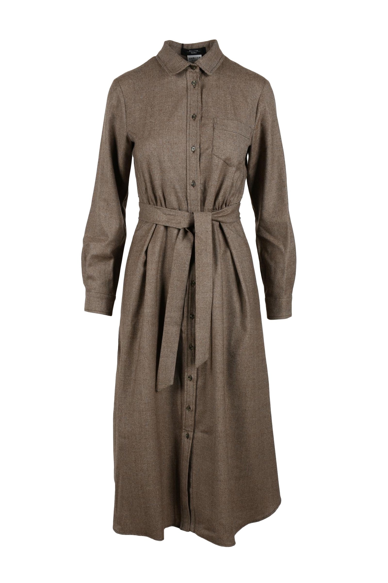 Weekend Max Mara Abito Chemisier Marrone