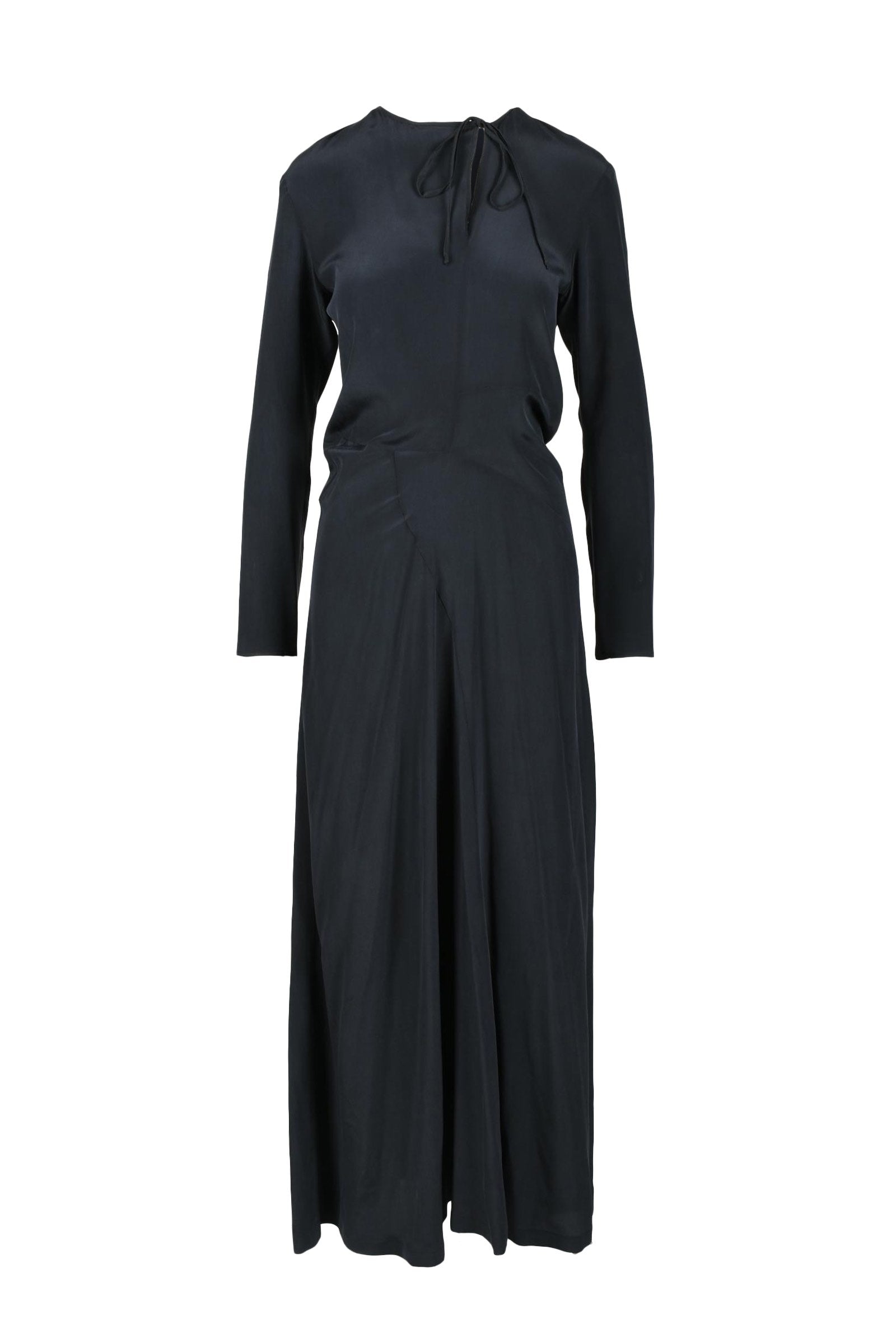Alysi Abito Donna in Seta Nero