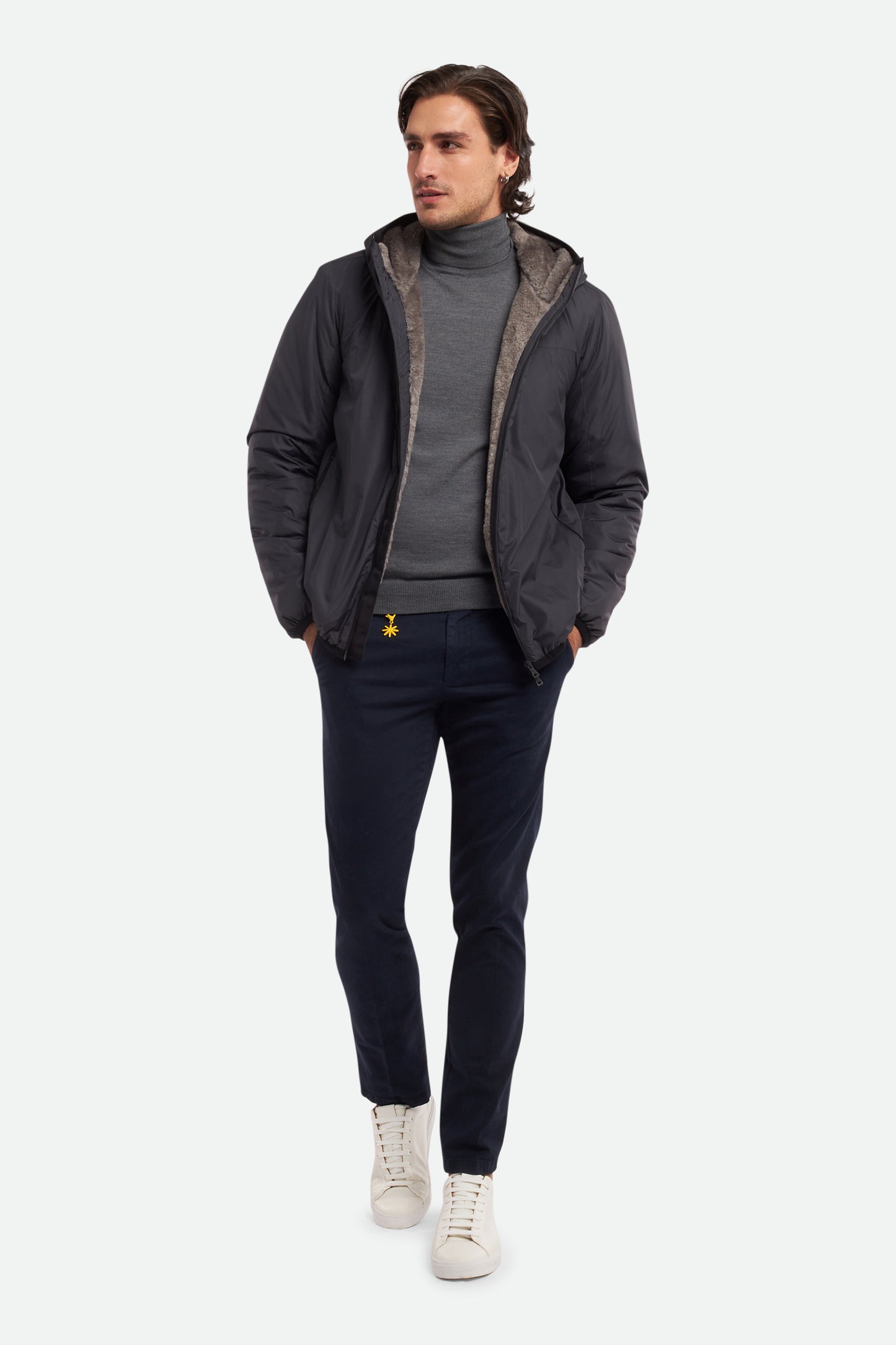 ESEMPLARE Giacca a vento Grigia Iconic Warmer