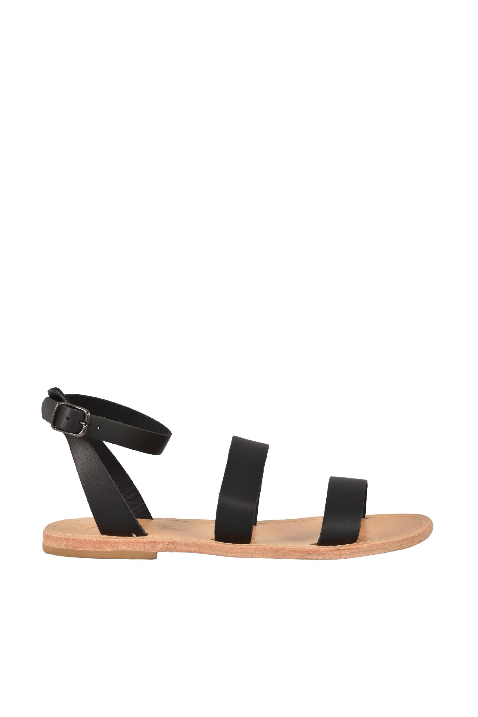Mim Mar Black Braided Leather Sandal