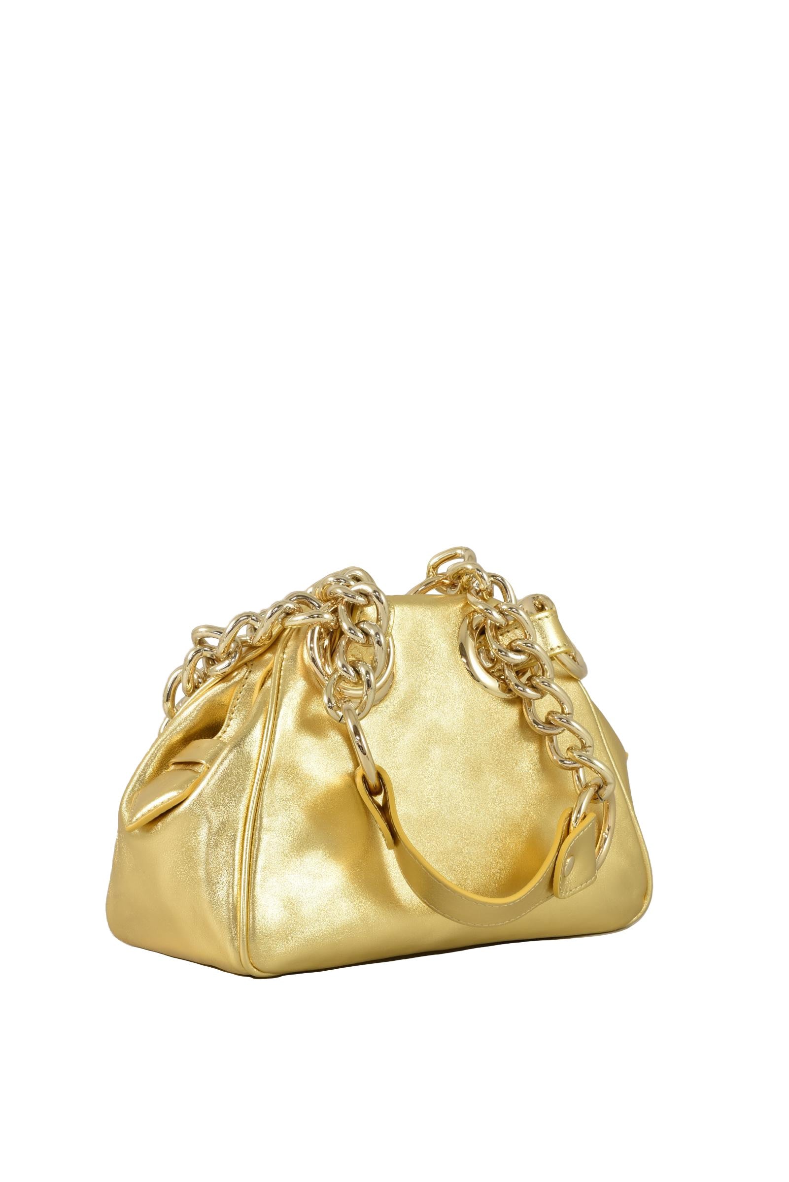 Vivienne Westwood Borsa in Pelle Logata Dorata