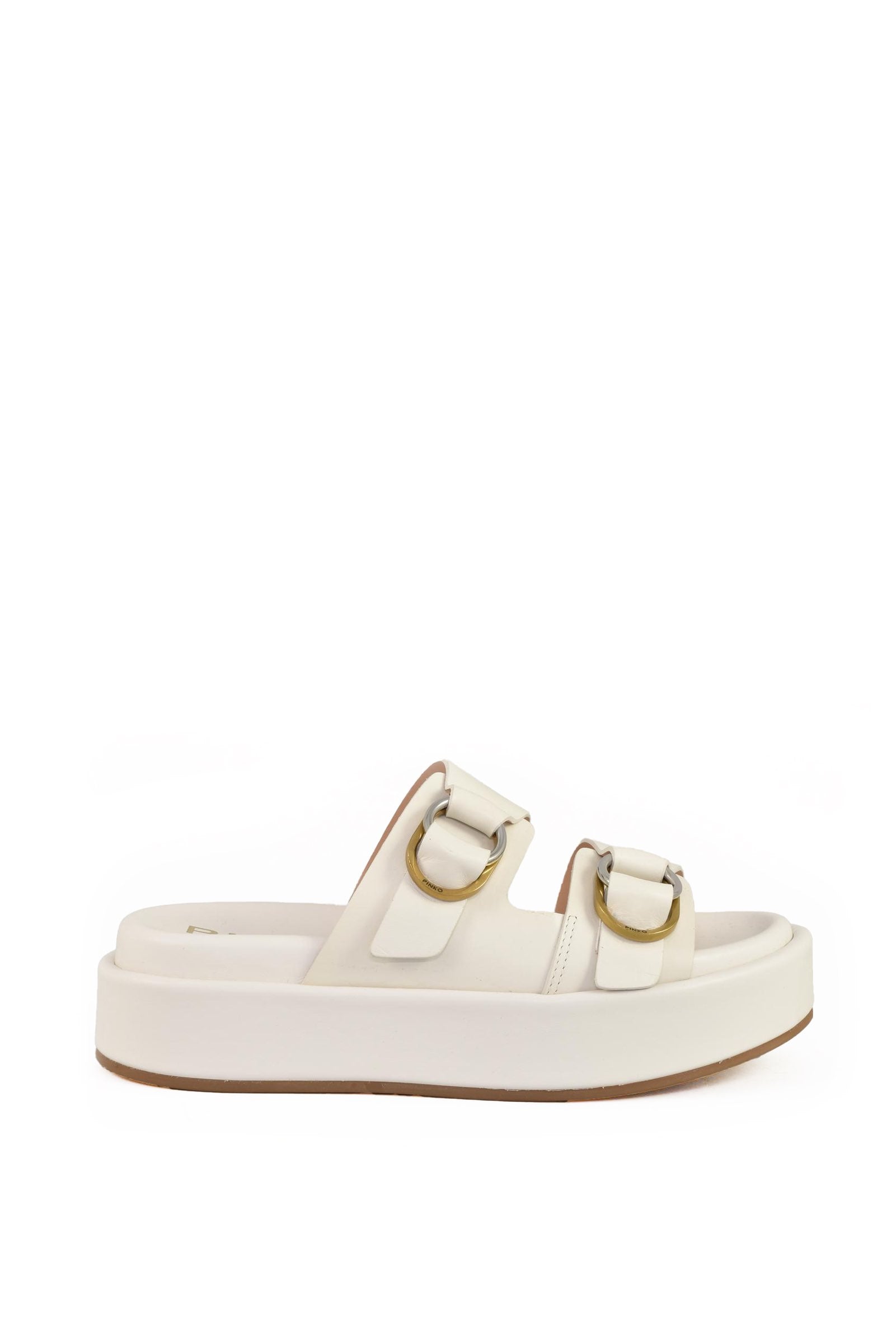 Pinko Sandalo in Pelle Bianca