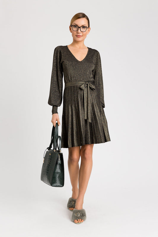 Twinset Abito corto Lurex Dorato