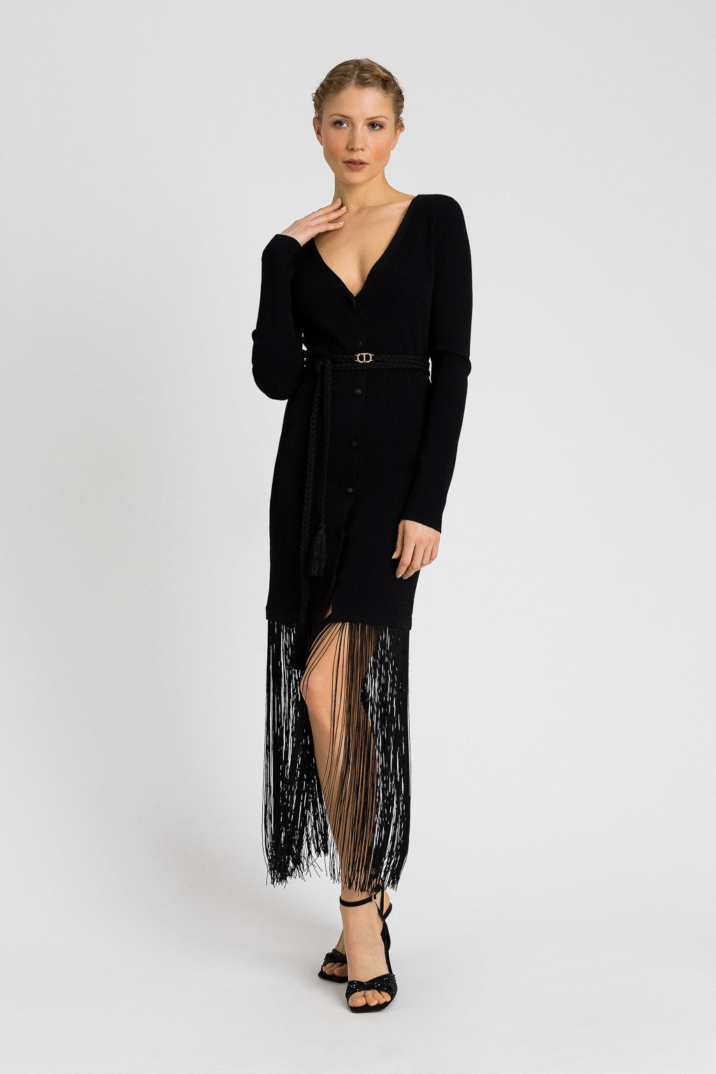 Twinset Black Knitted Dress