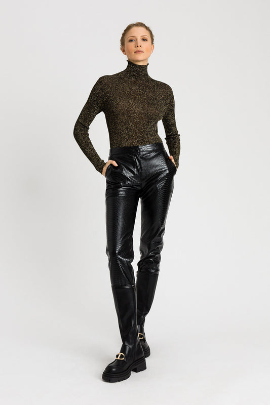 Ribbed Turtleneck Twinset