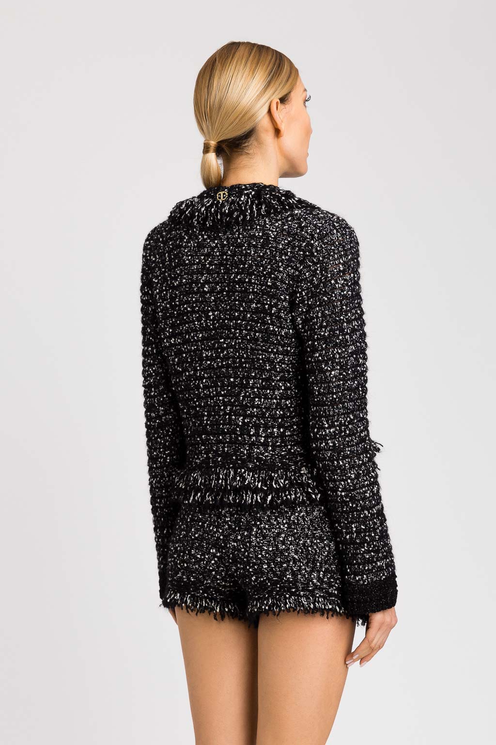 Twinset Giacca Bouclé Nera