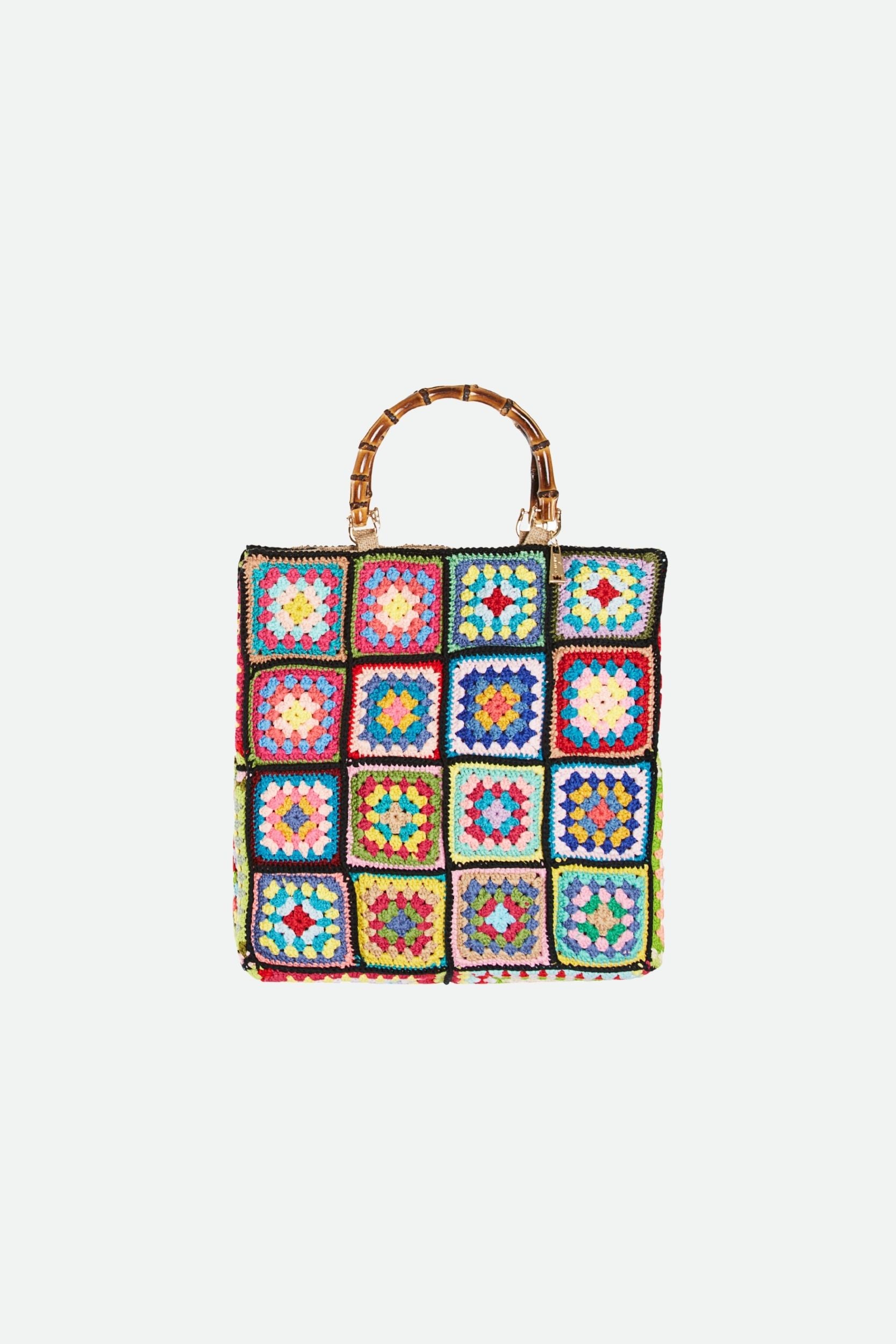 La Milanesa Black Crochet Bag