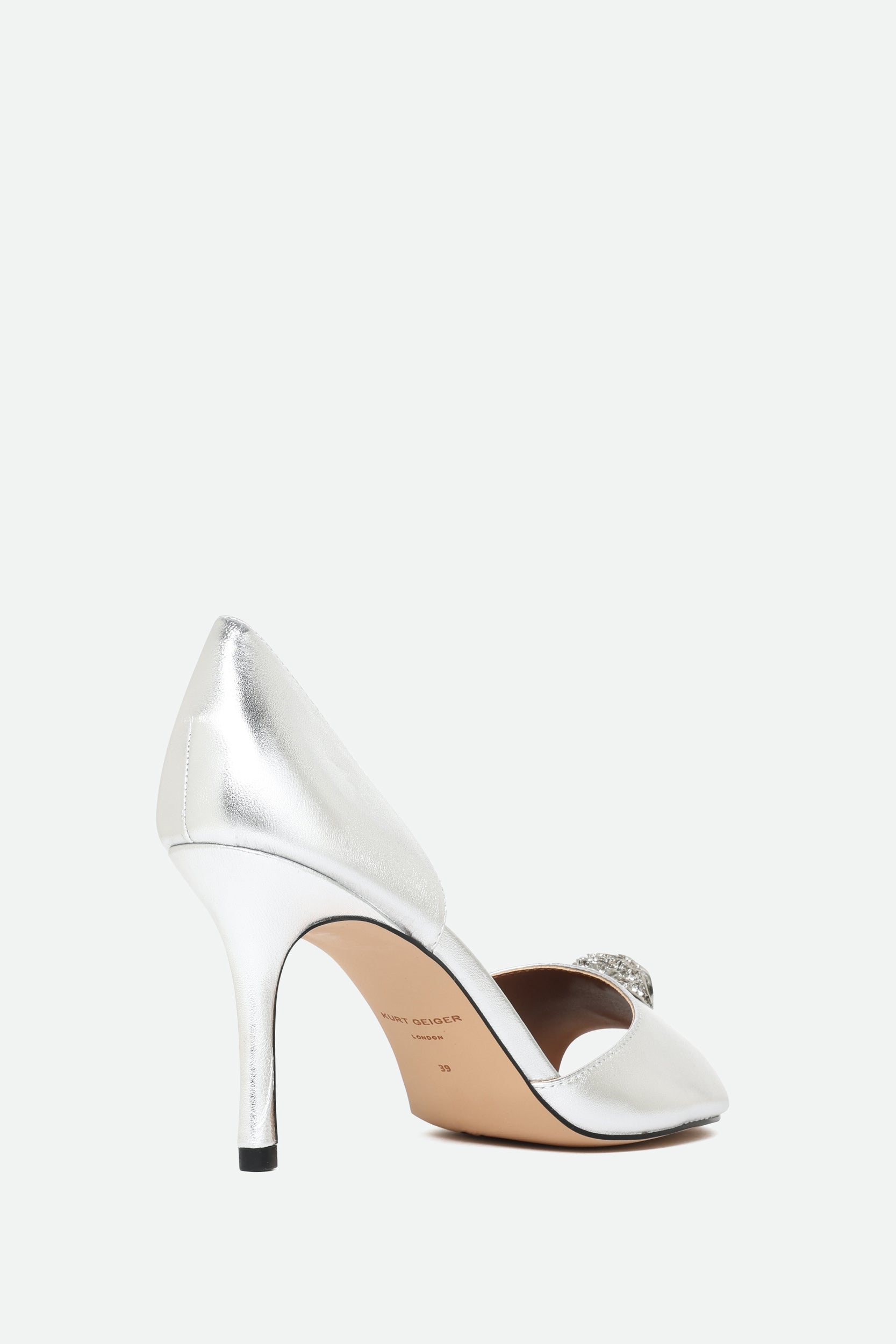 Kurt Geiger Sandalo in Pelle Argento