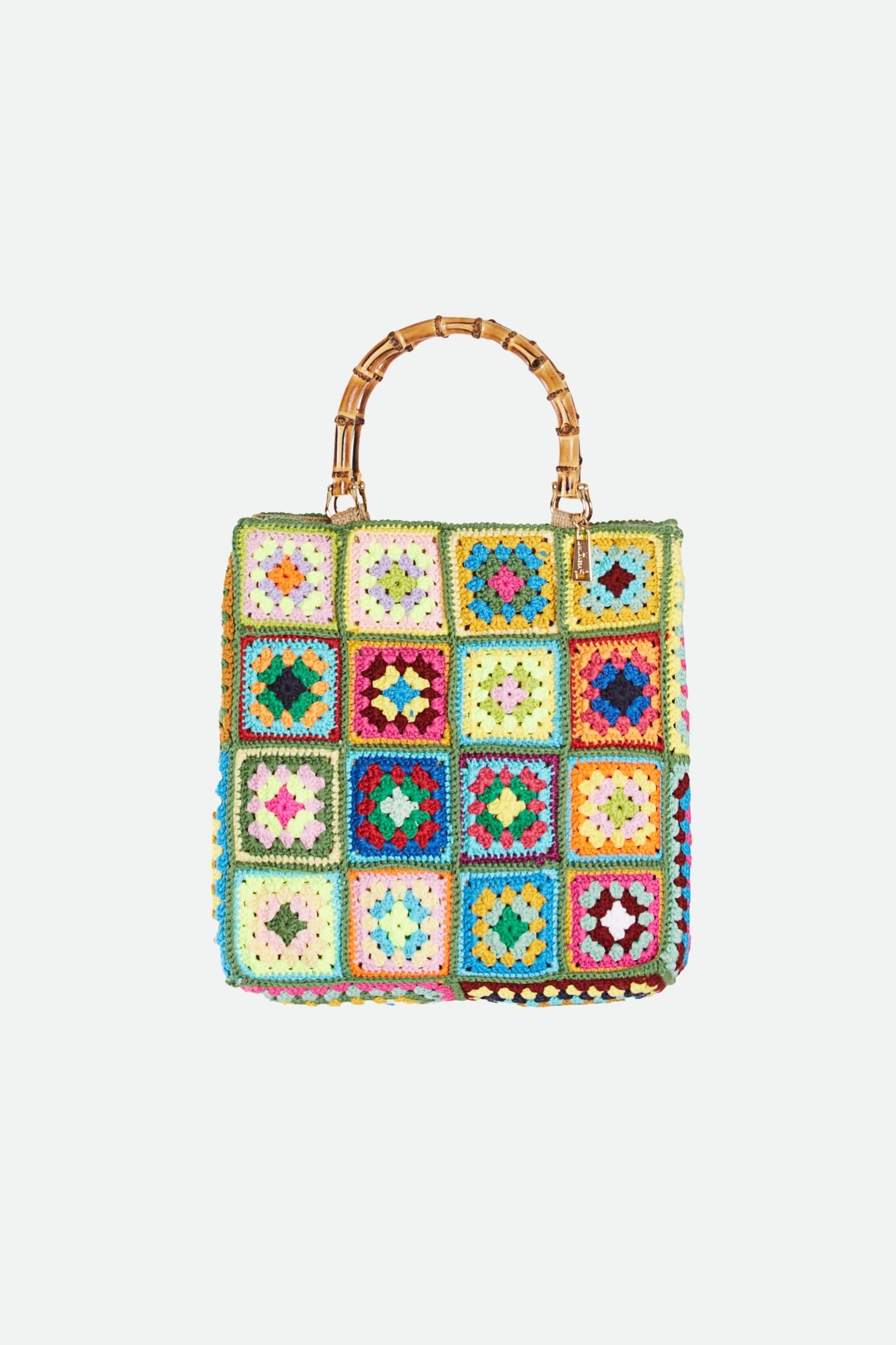 La Milanesa Large Green Crochet Bag
