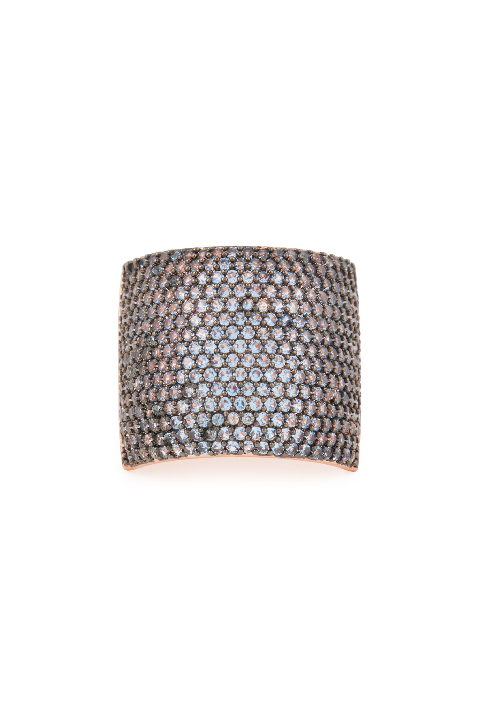 MELUSINA BIJOUX Anello Scudo Pavé Jeans