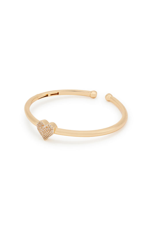 MELUSINA BIJOUX Bracciale Aperto Cuore Oro
