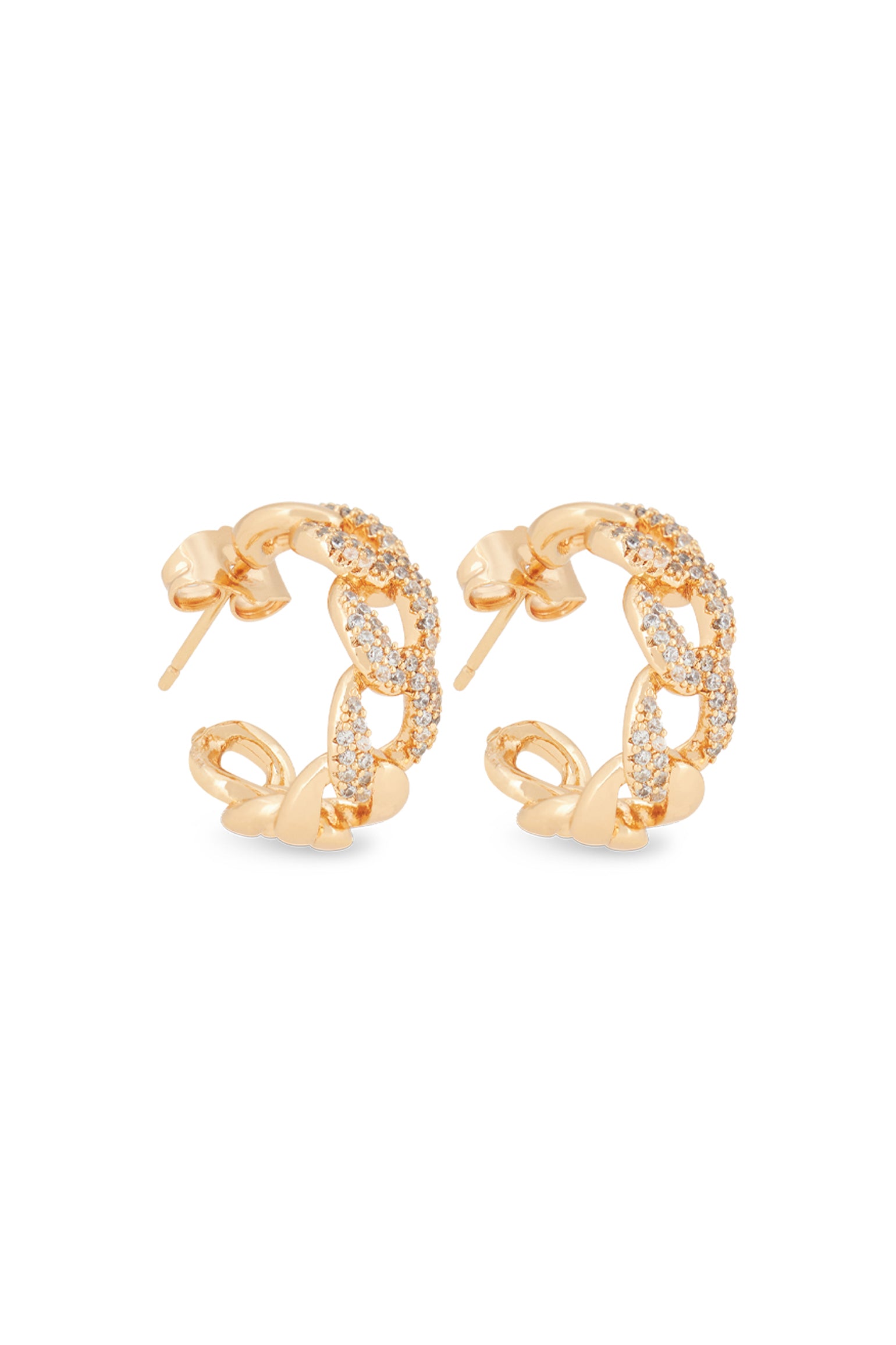 MELUSINA BIJOUX Gold Chain Earrings