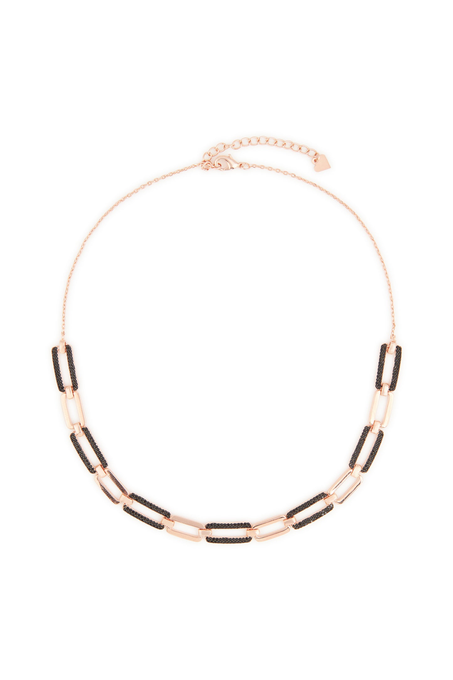 MELUSINA BIJOUX Collana Chain Oro con Zirconi Neri
