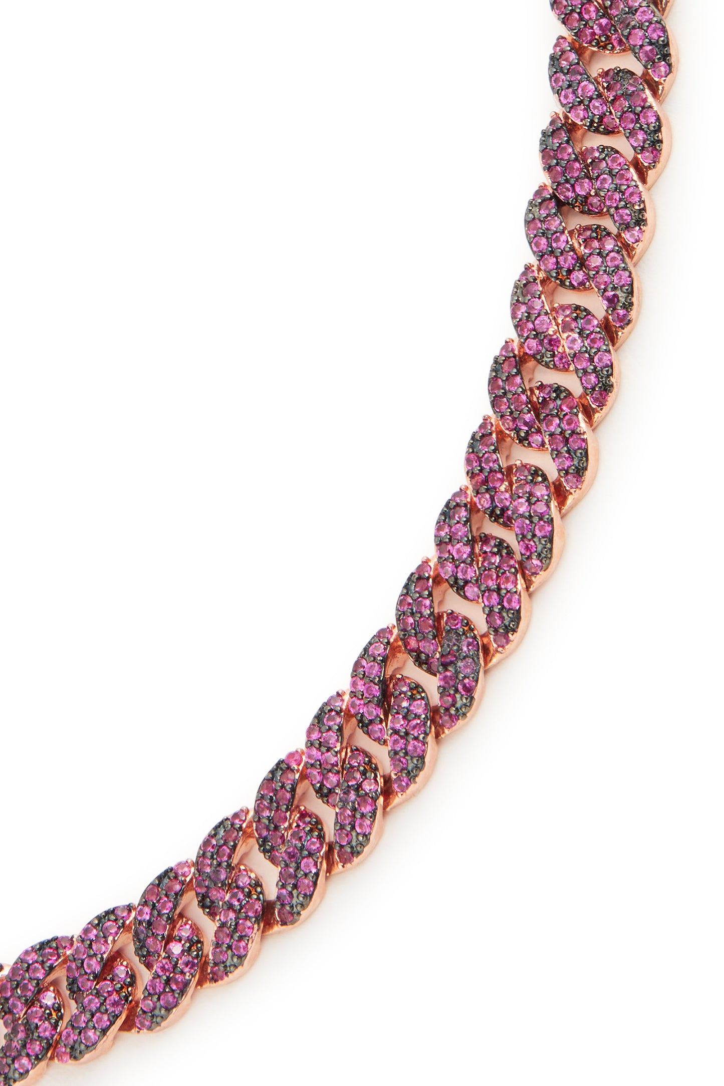 MELUSINA BIJOUX Collana Girocollo a Catena Bordeaux