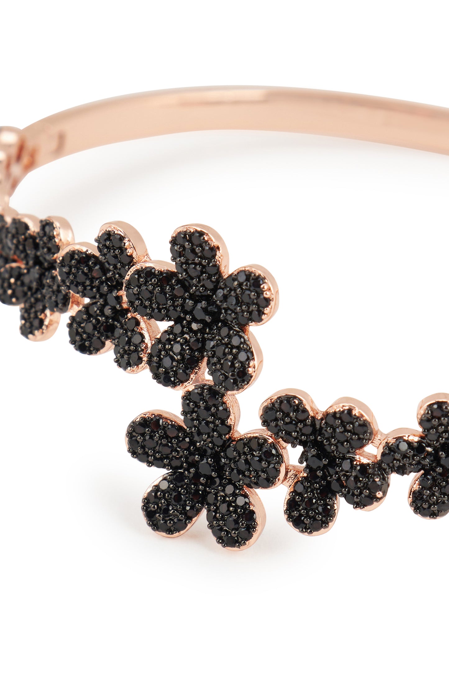MELUSINA BIJOUX Black Flowers Bracelet