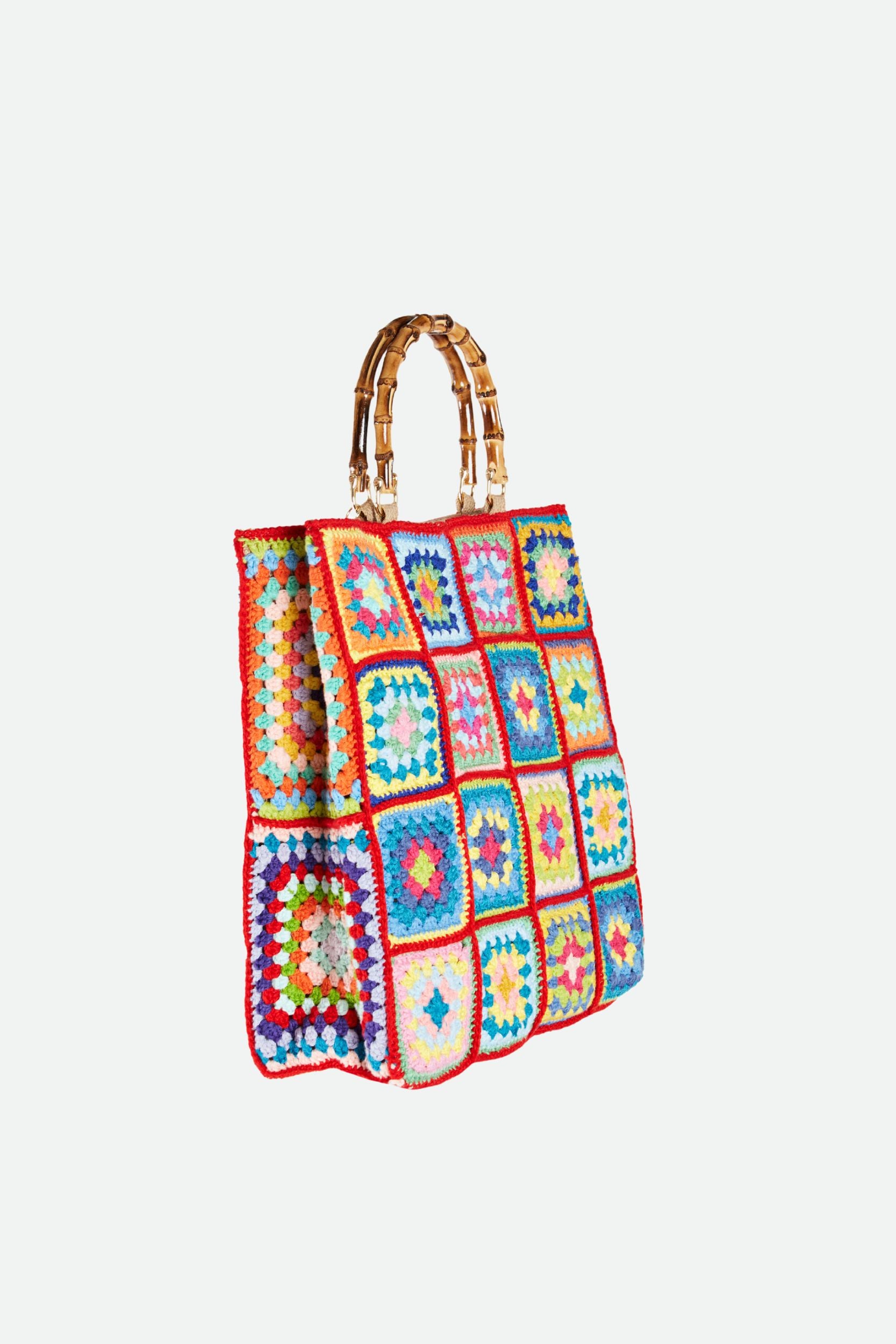 La Milanesa Medium Red Crochet Bag