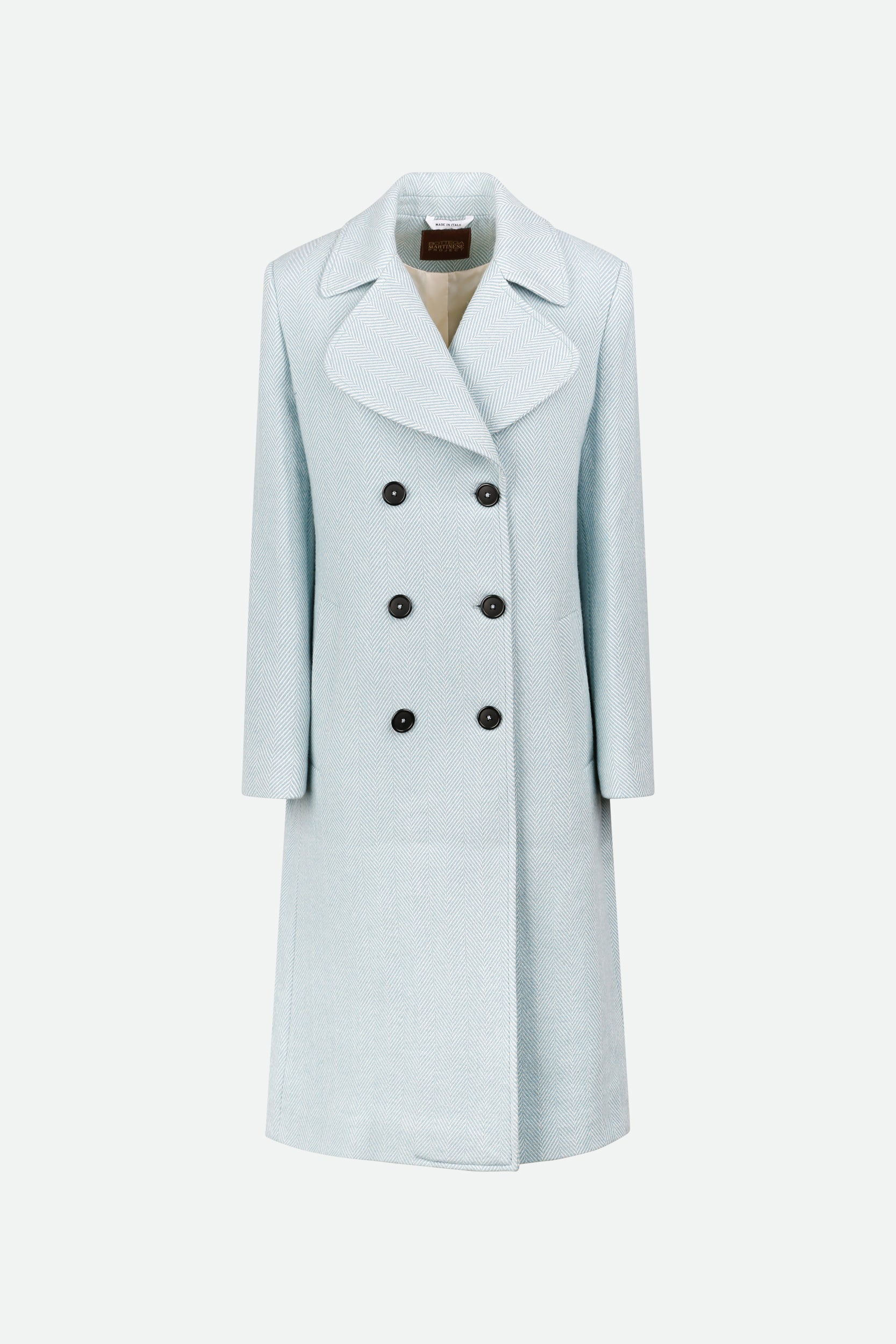 Bottega Martinese Cappotto Celeste