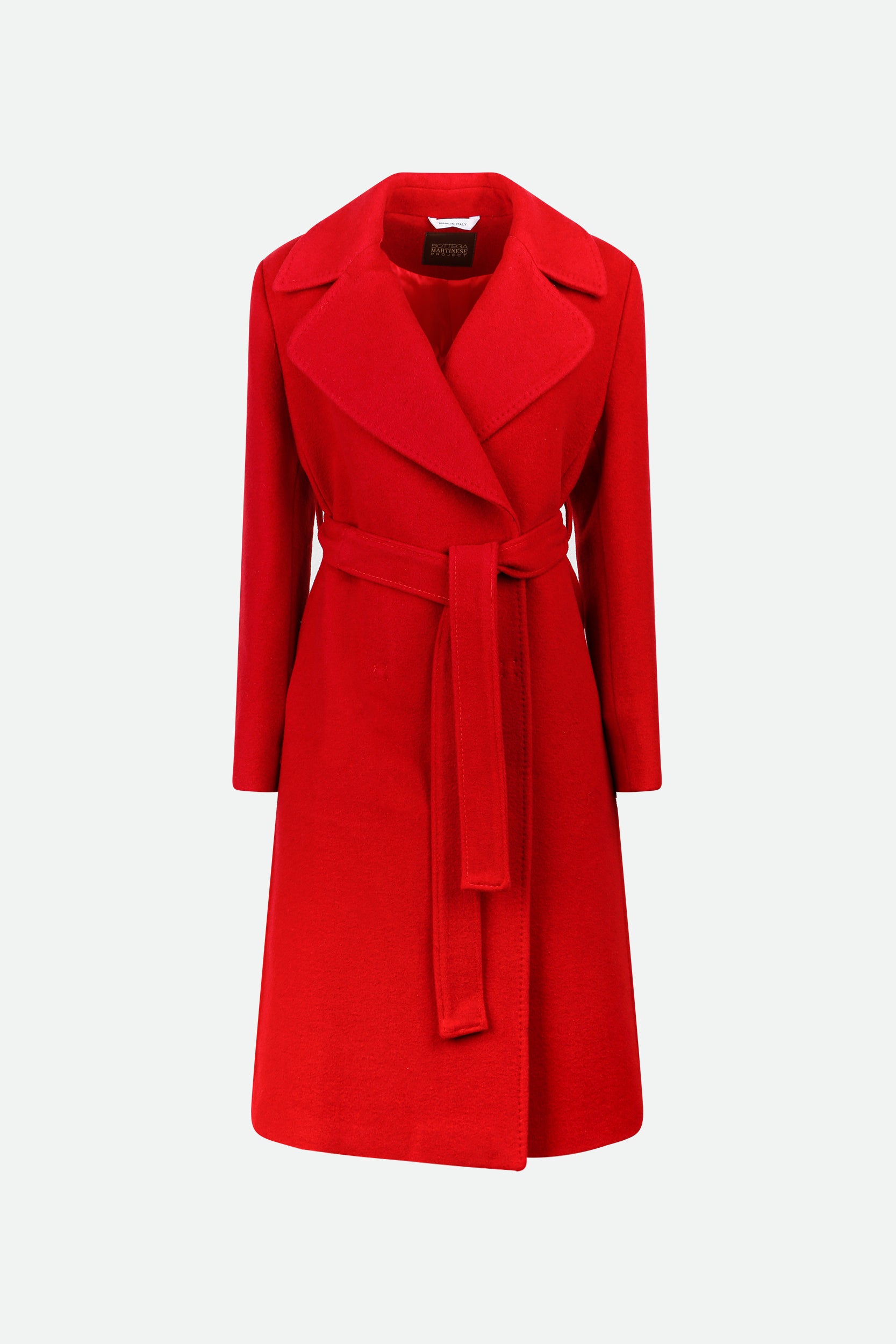 Bottega Martinese Red Coat Belt