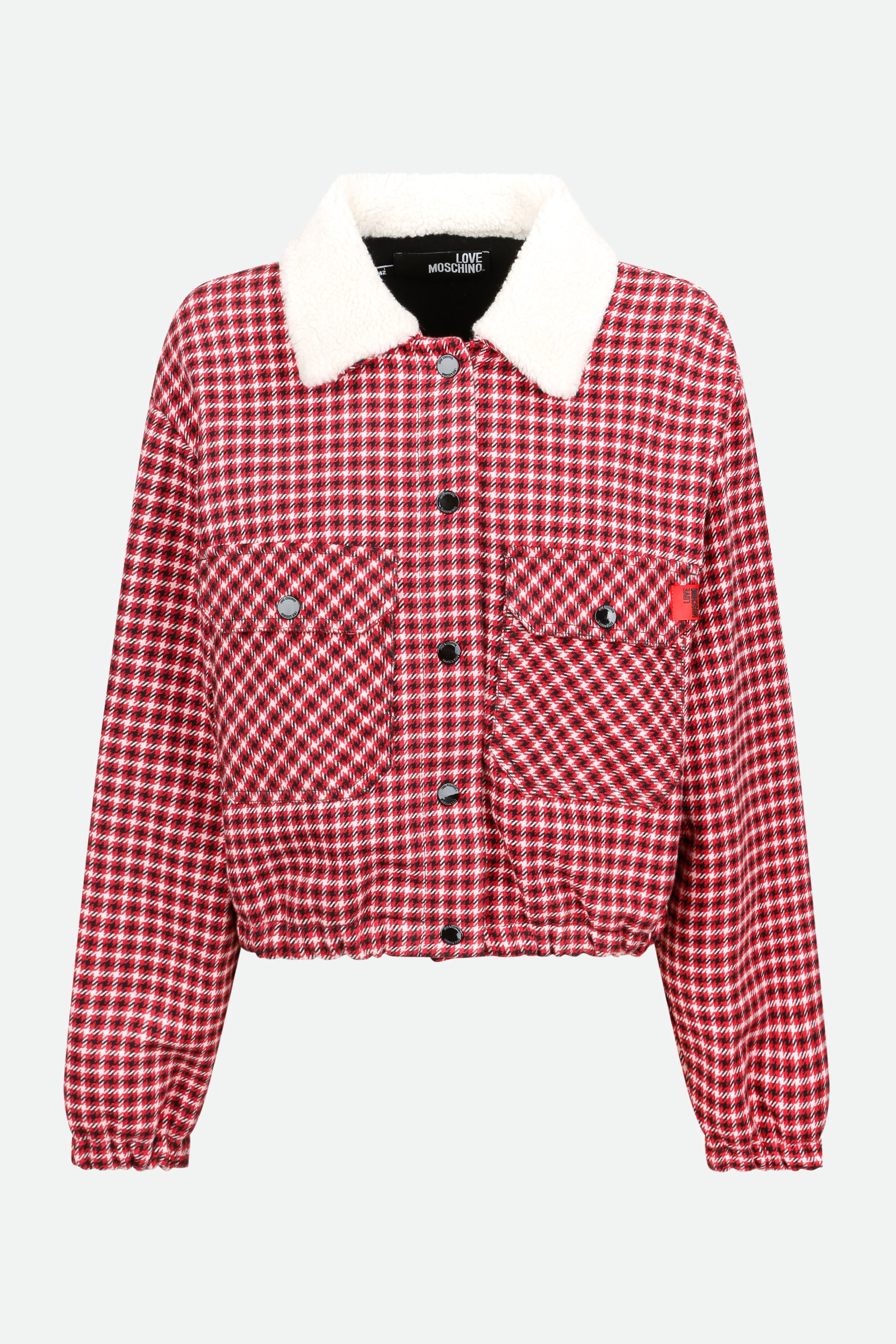Love Moschino Giubbotto a Quadri Multicolore