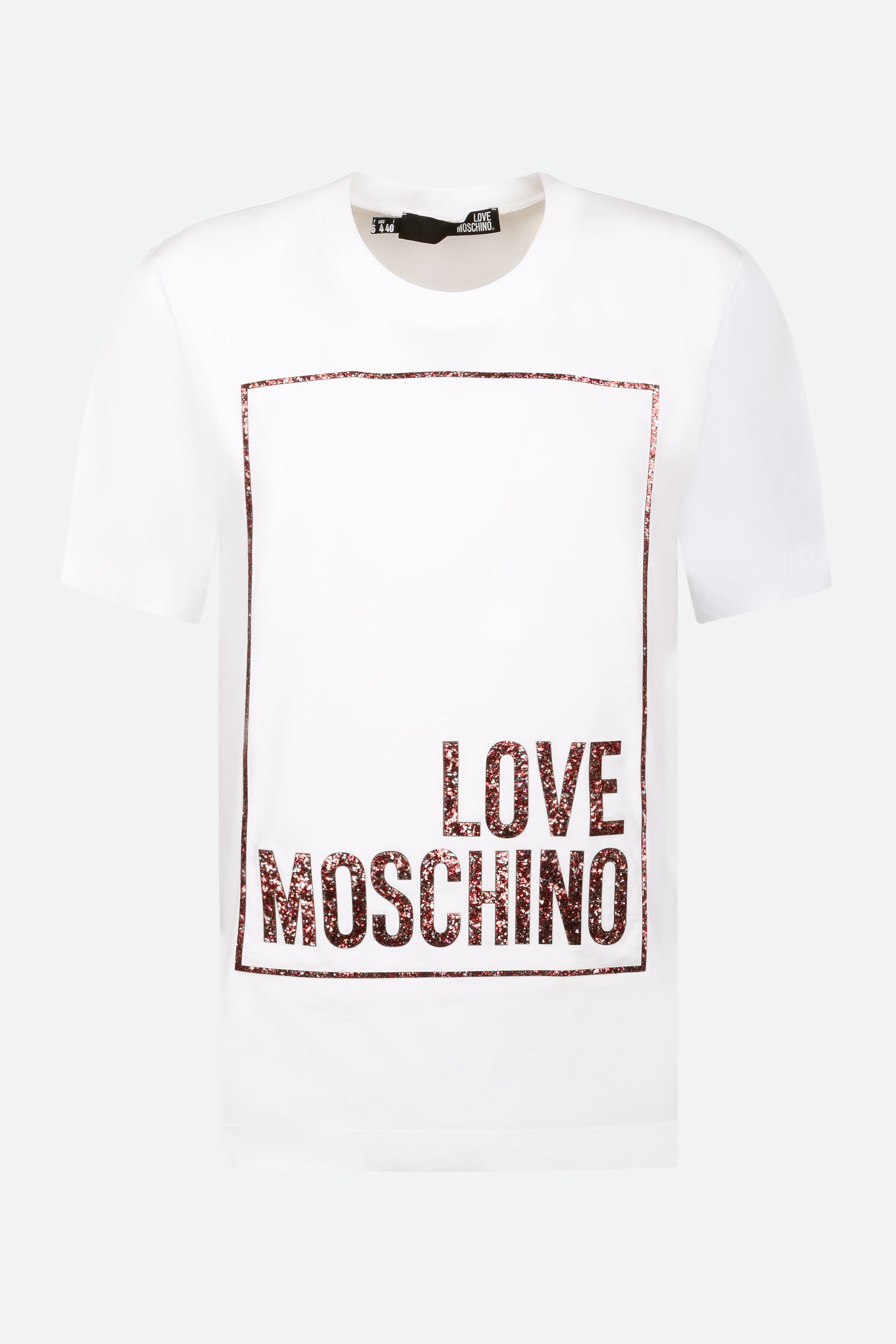 Love Moschino White T-Shirt with Print