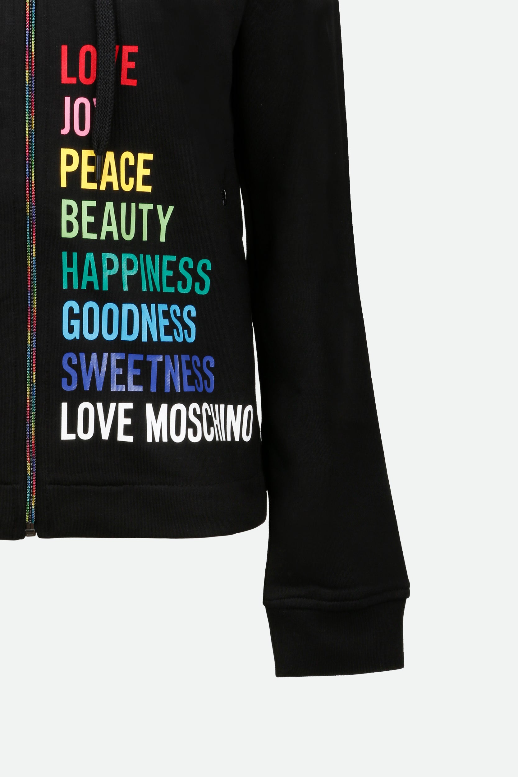 Love Moschino Felpa con Cappuccio Nera