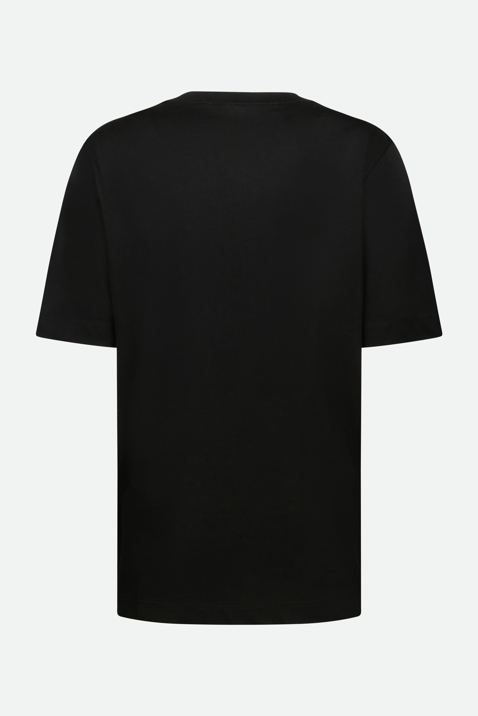 Love Moschino T-Shirt Nera con Stampa