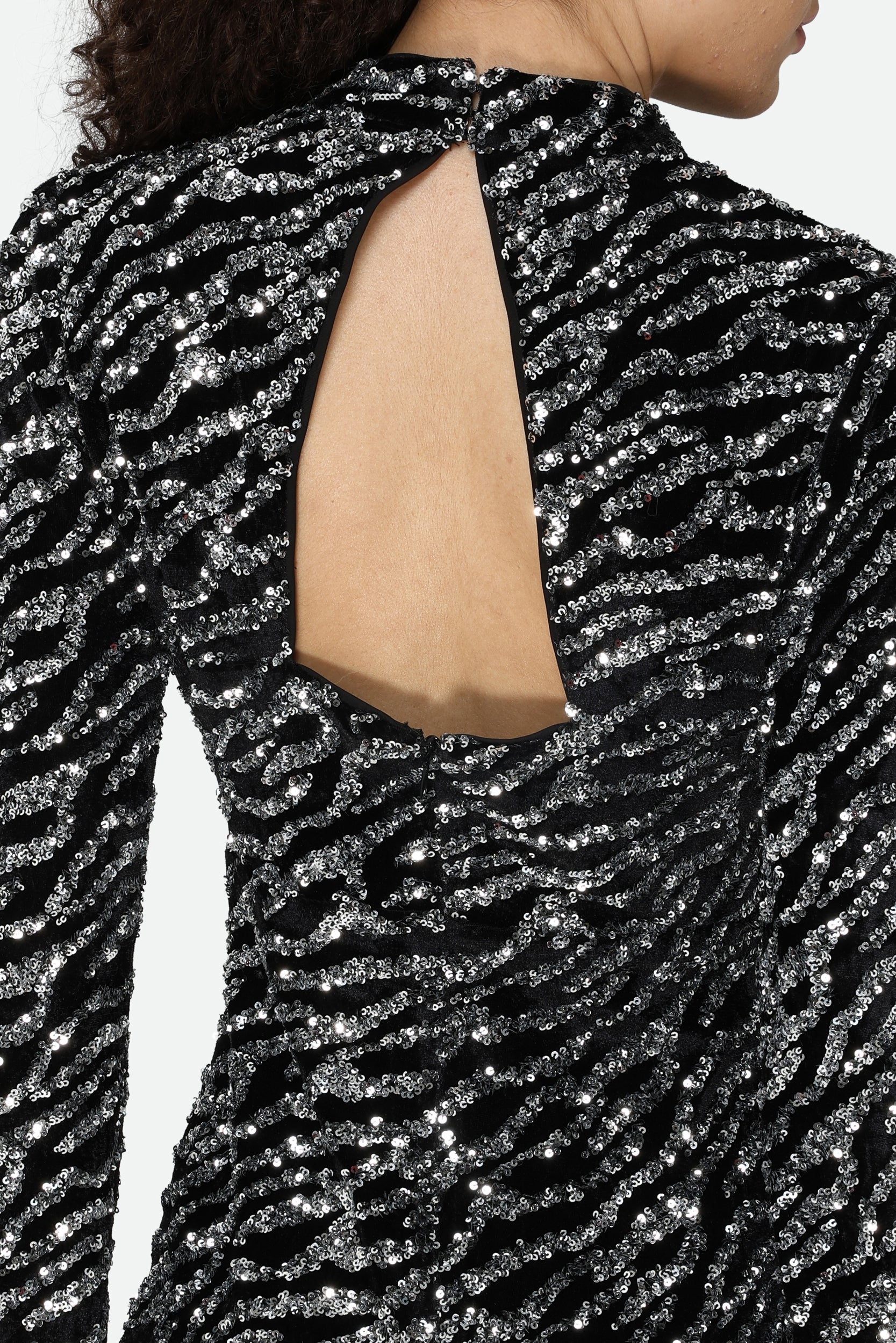 Guess Abito Paillettes Nero