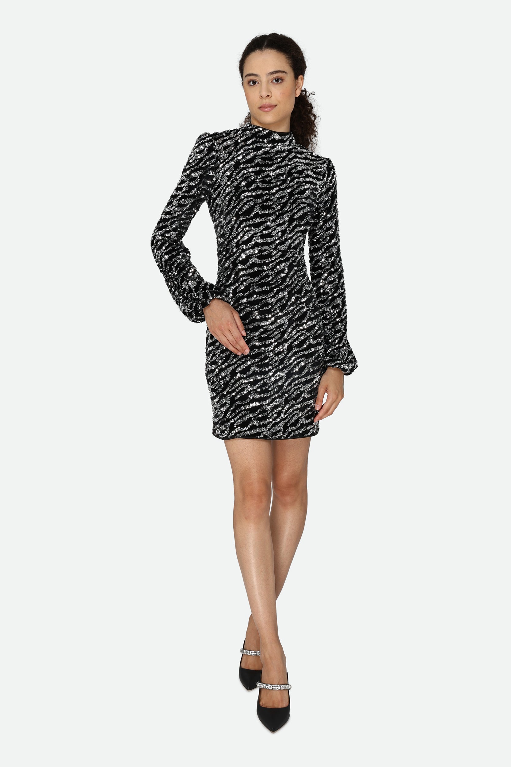 Guess Abito Paillettes Nero