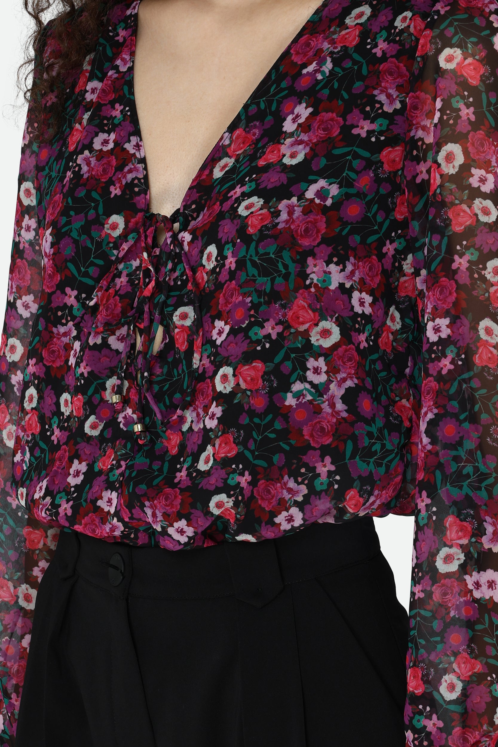Guess Blusa Floreale Multicolore