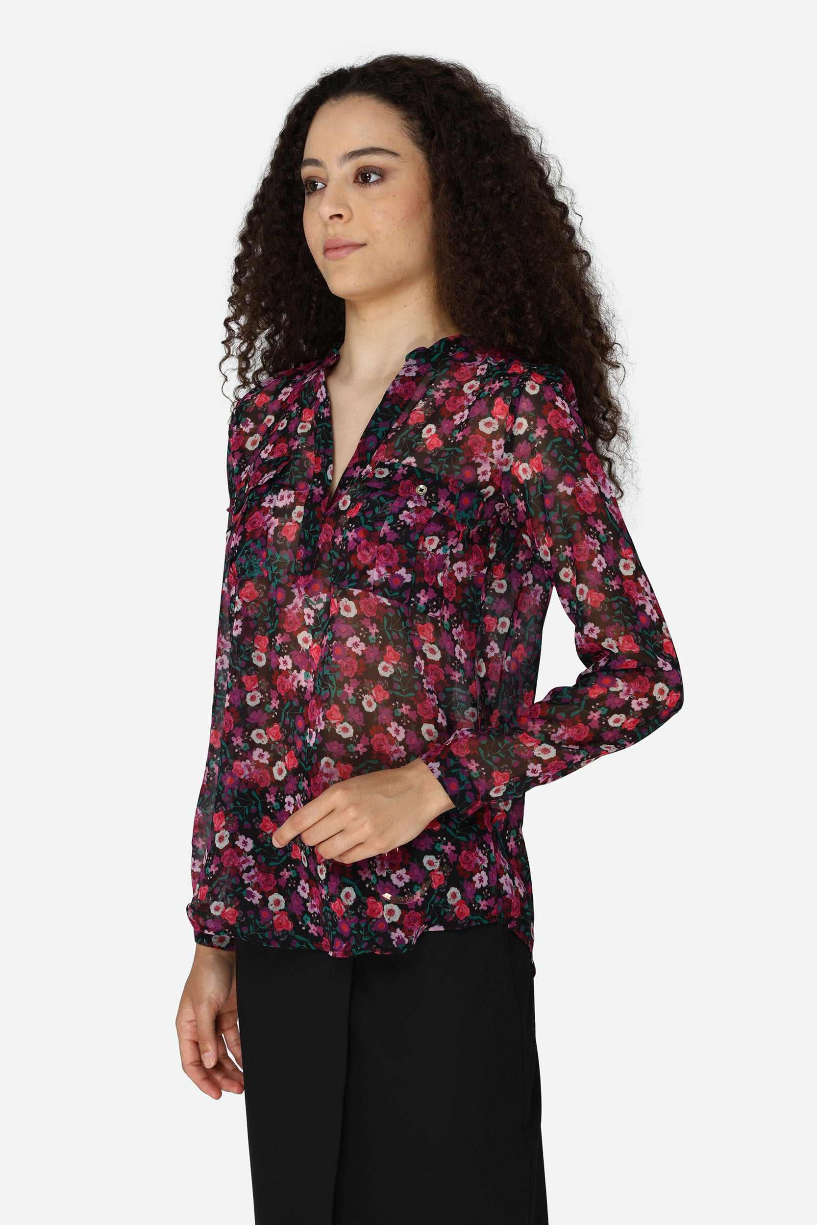 Guess Blusa Floreale Multicolore