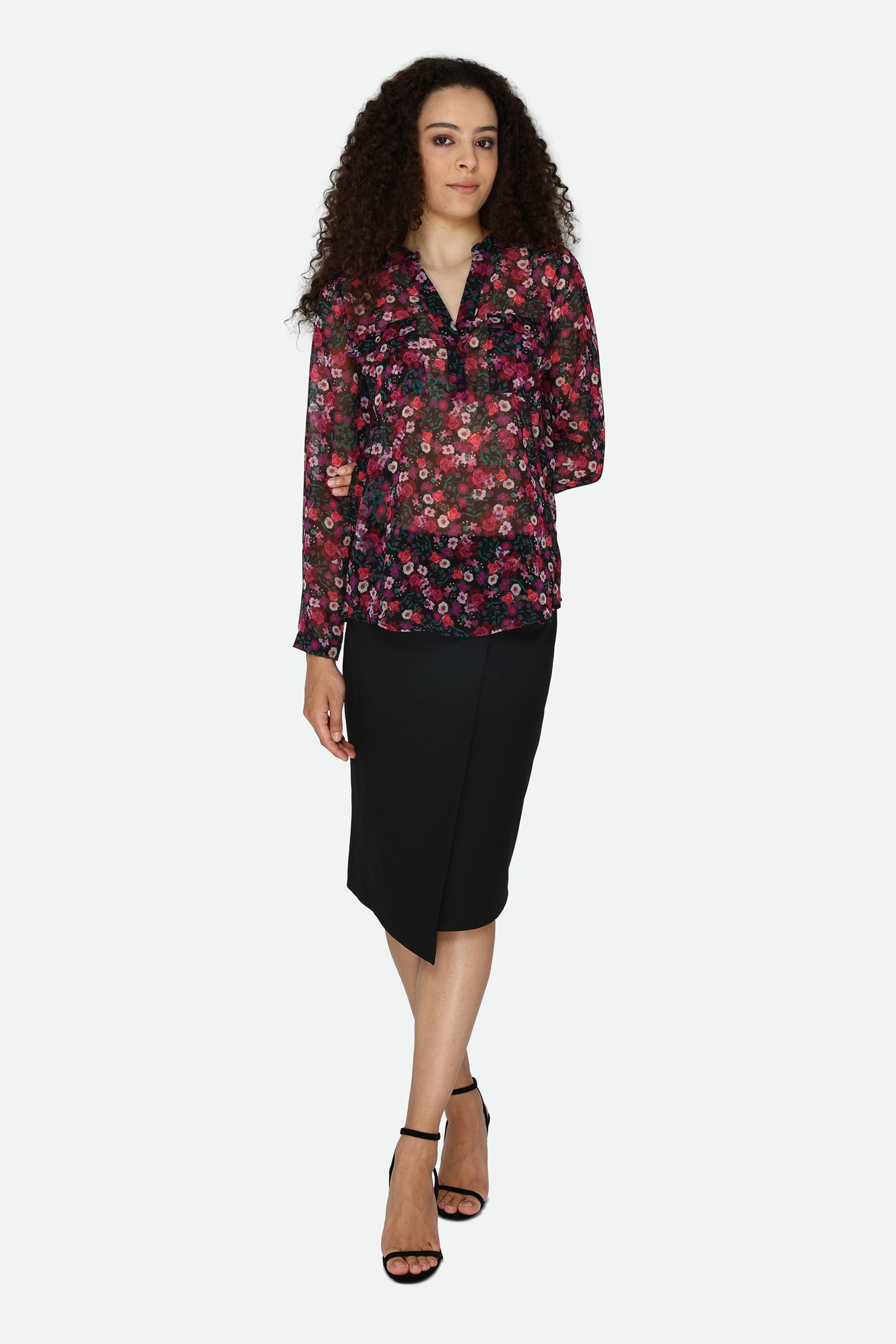 Guess Blusa Floreale Multicolore