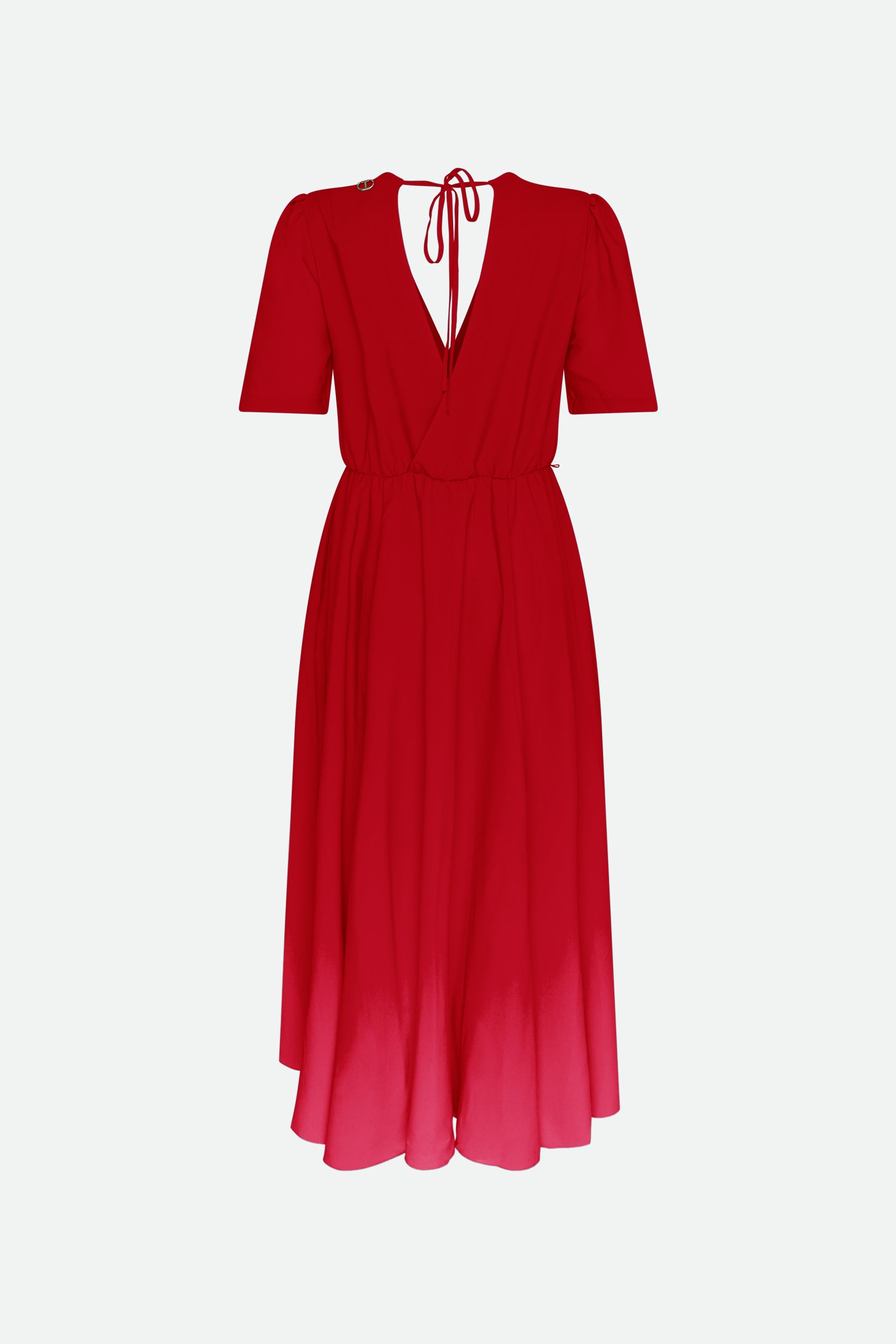 Twinset Abito Midi Rosso