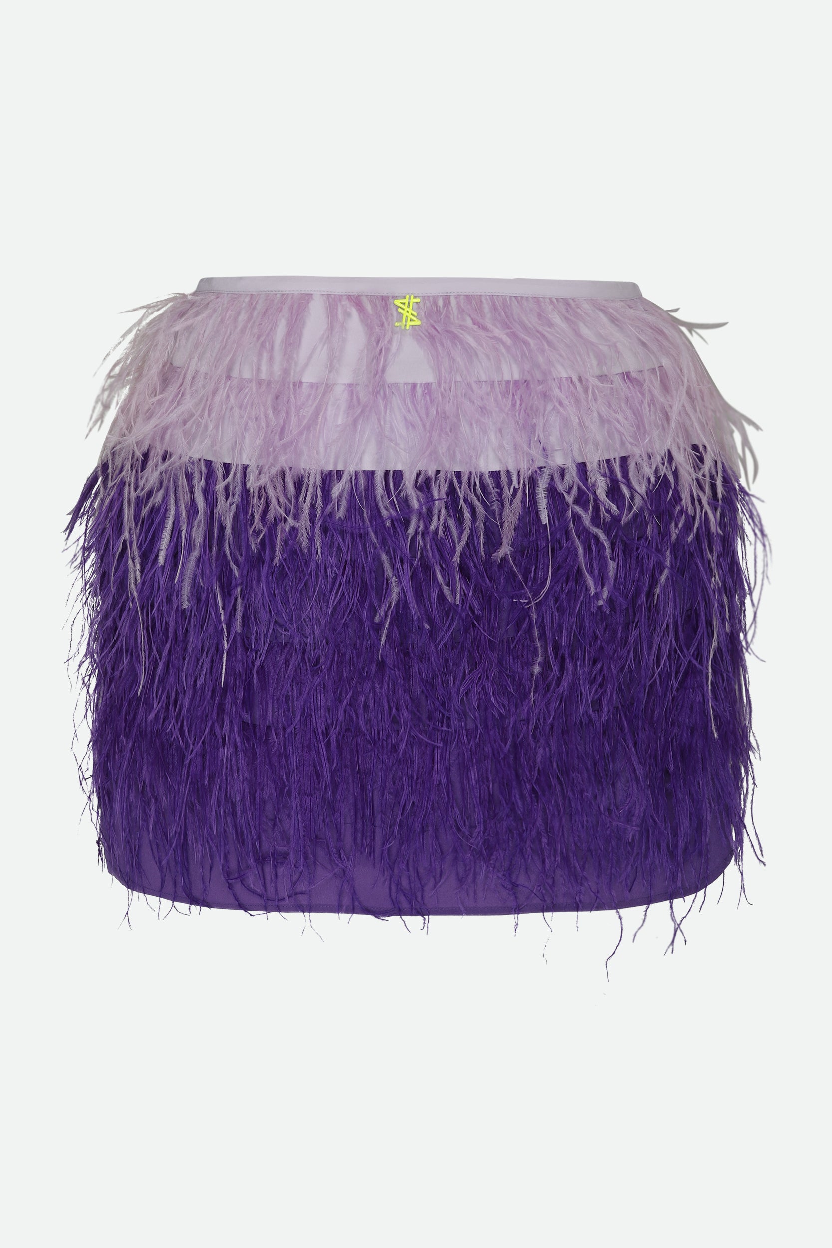 Twinset Minigonna Piume Viola