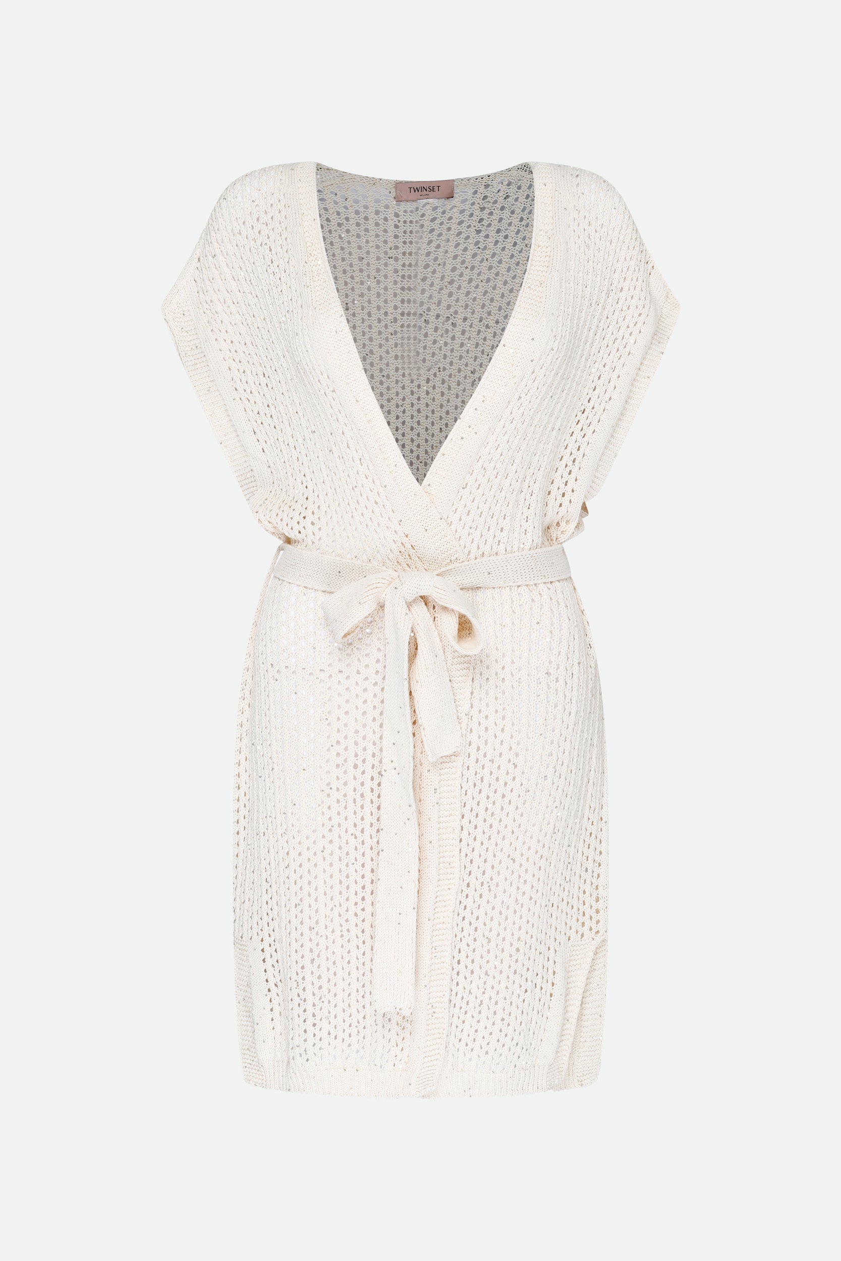 Twinset Cardigan Lungo Bianco
