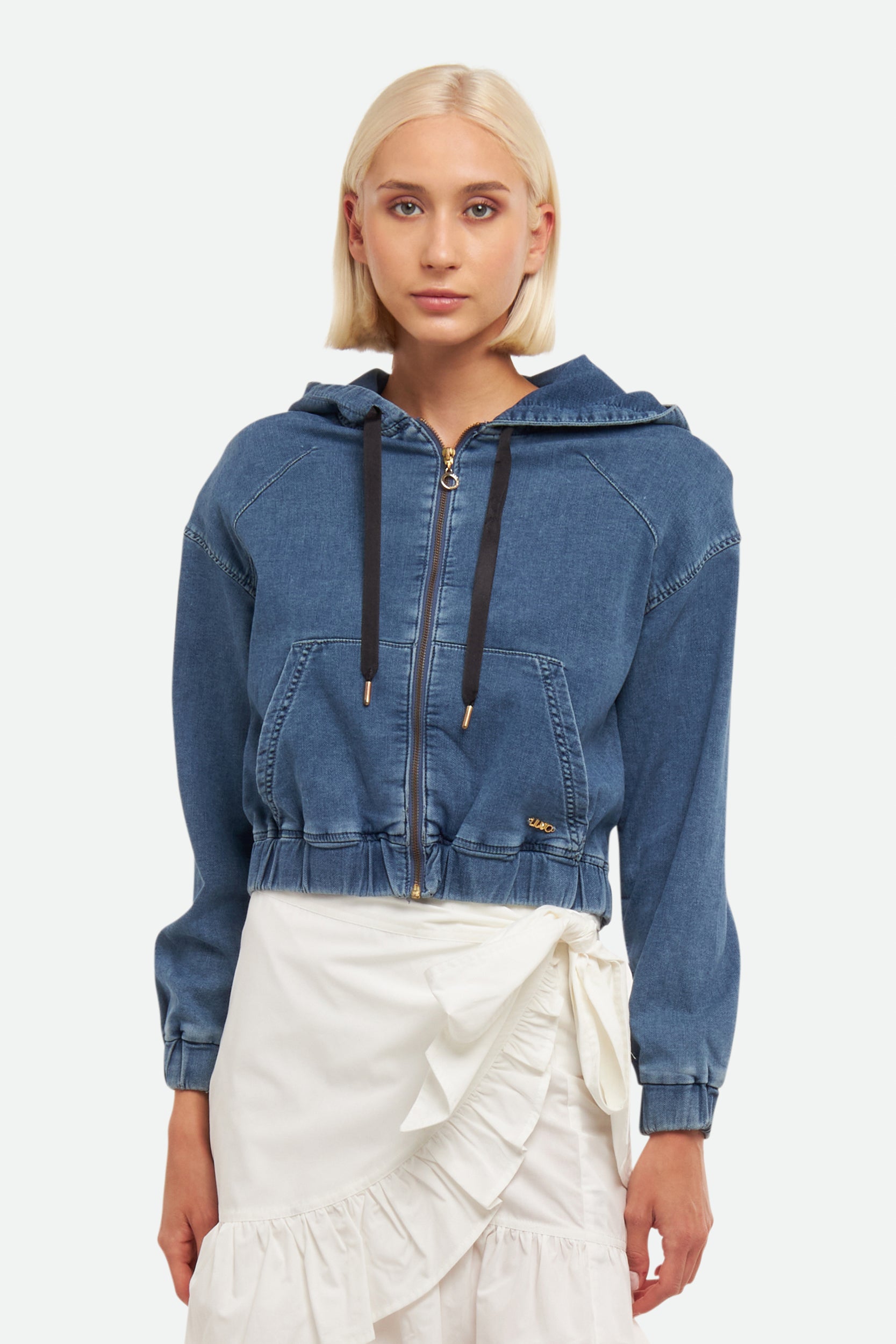 Liu Jo Blue Denim Sweatshirt