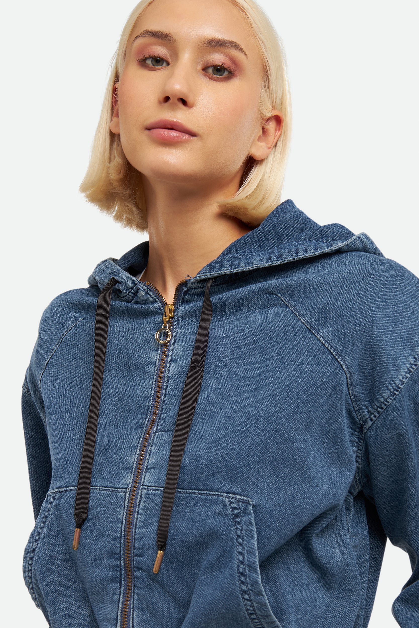 Liu Jo Blue Denim Sweatshirt