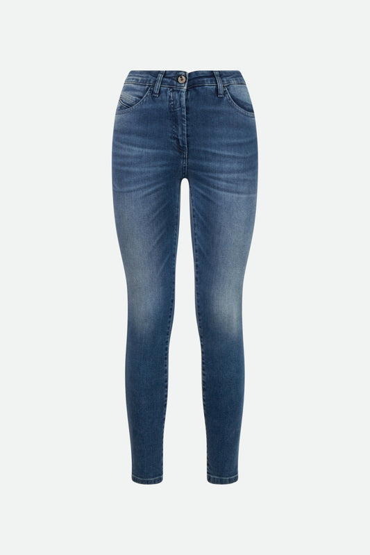 Patrizia Pepe Blue Denim Trousers