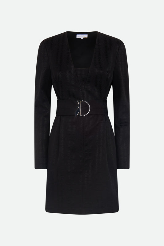 Patrizia Pepe Black Monogram Dress