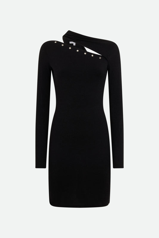 Patrizia Pepe Black Asymmetric Dress
