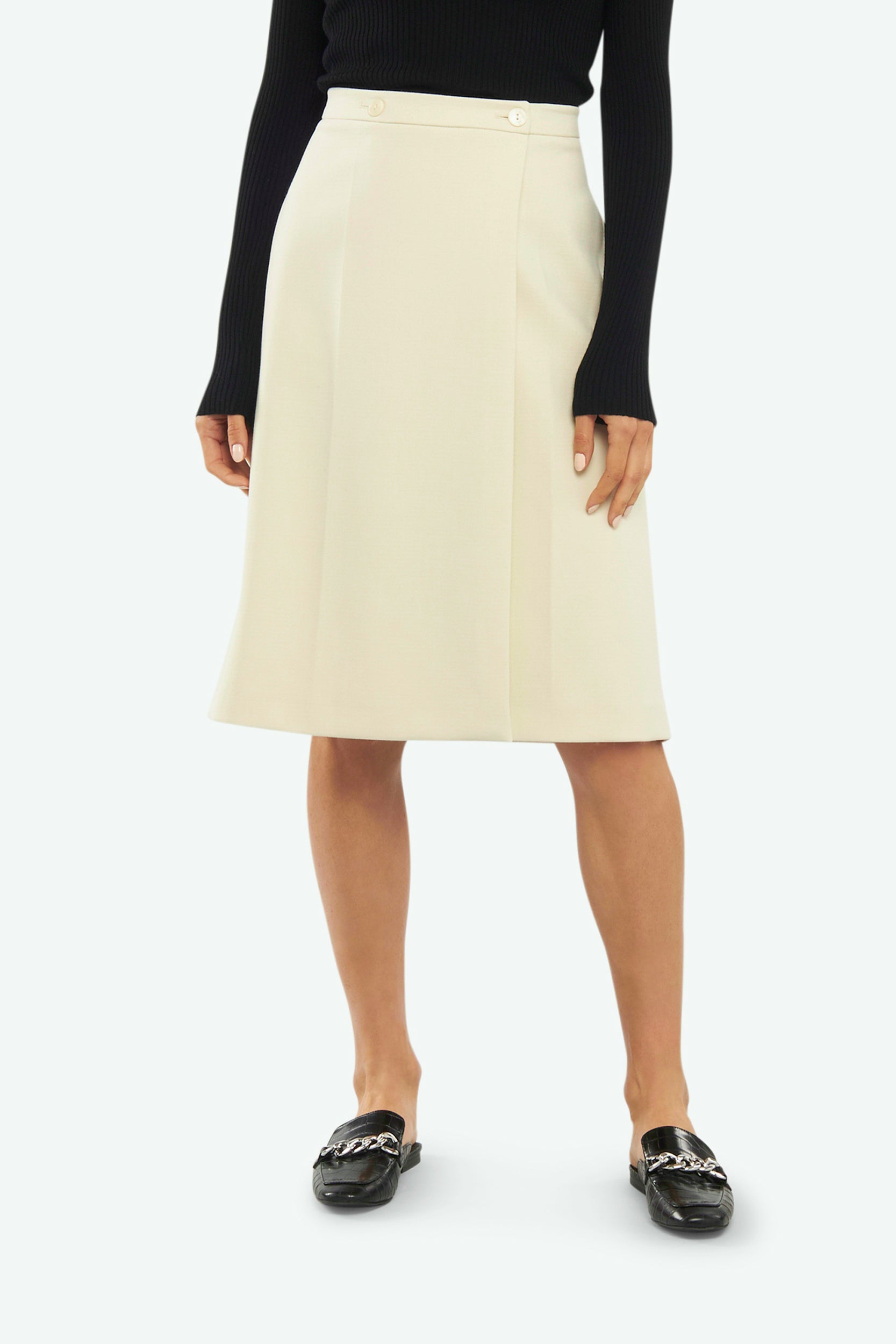 Patrizia Pepe Buttery Beige Skirt