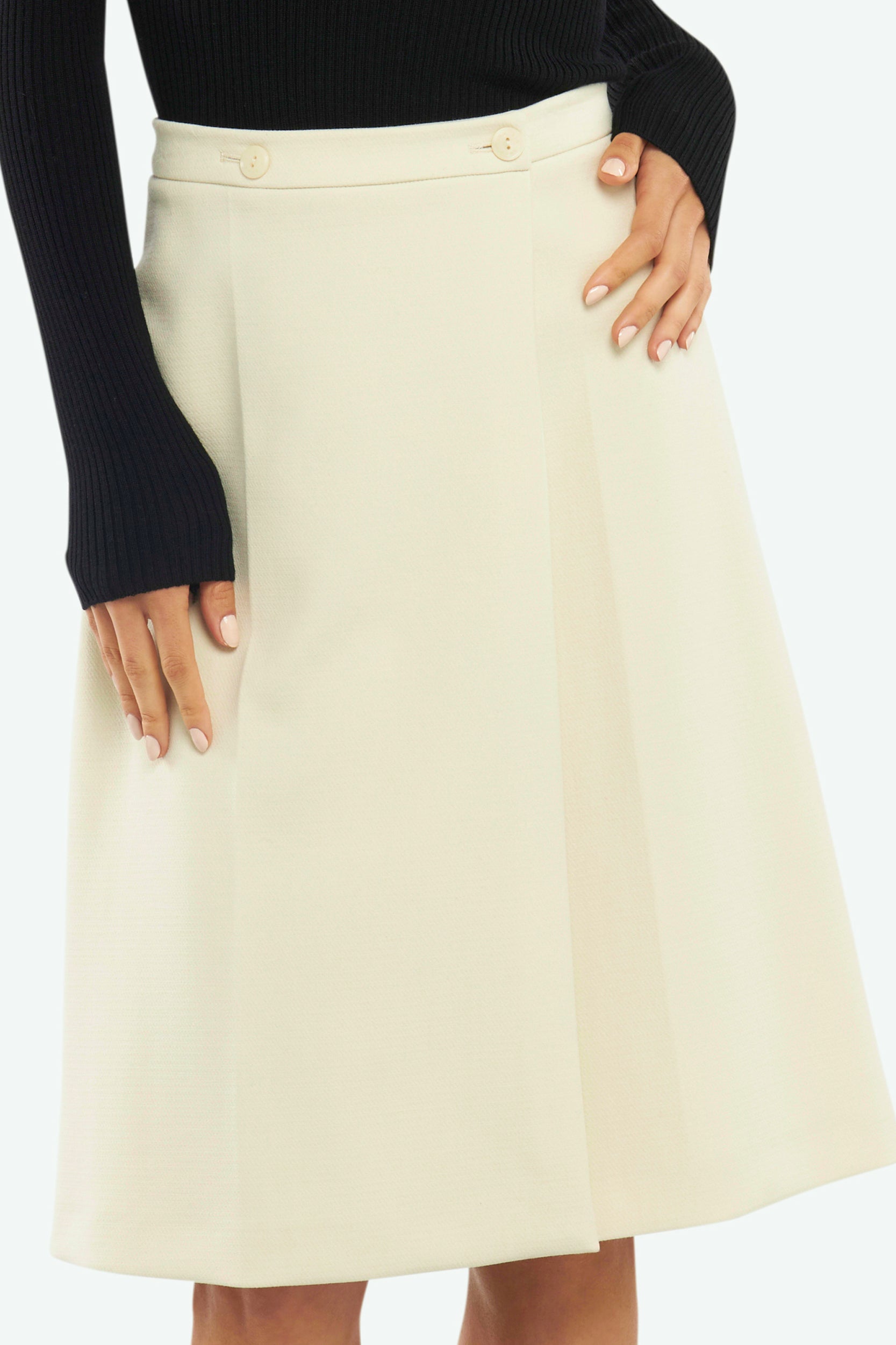 Patrizia Pepe Buttery Beige Skirt