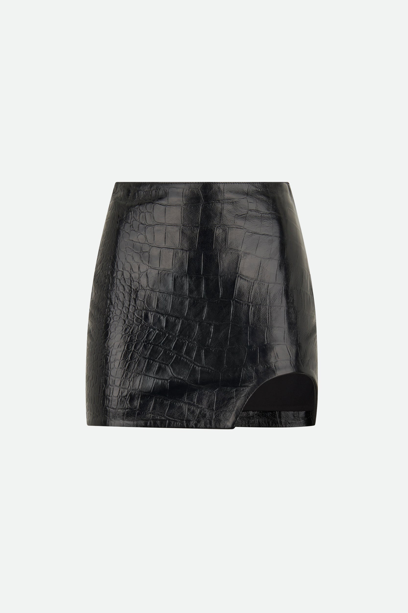 Patrizia Pepe Black Leather Skirt