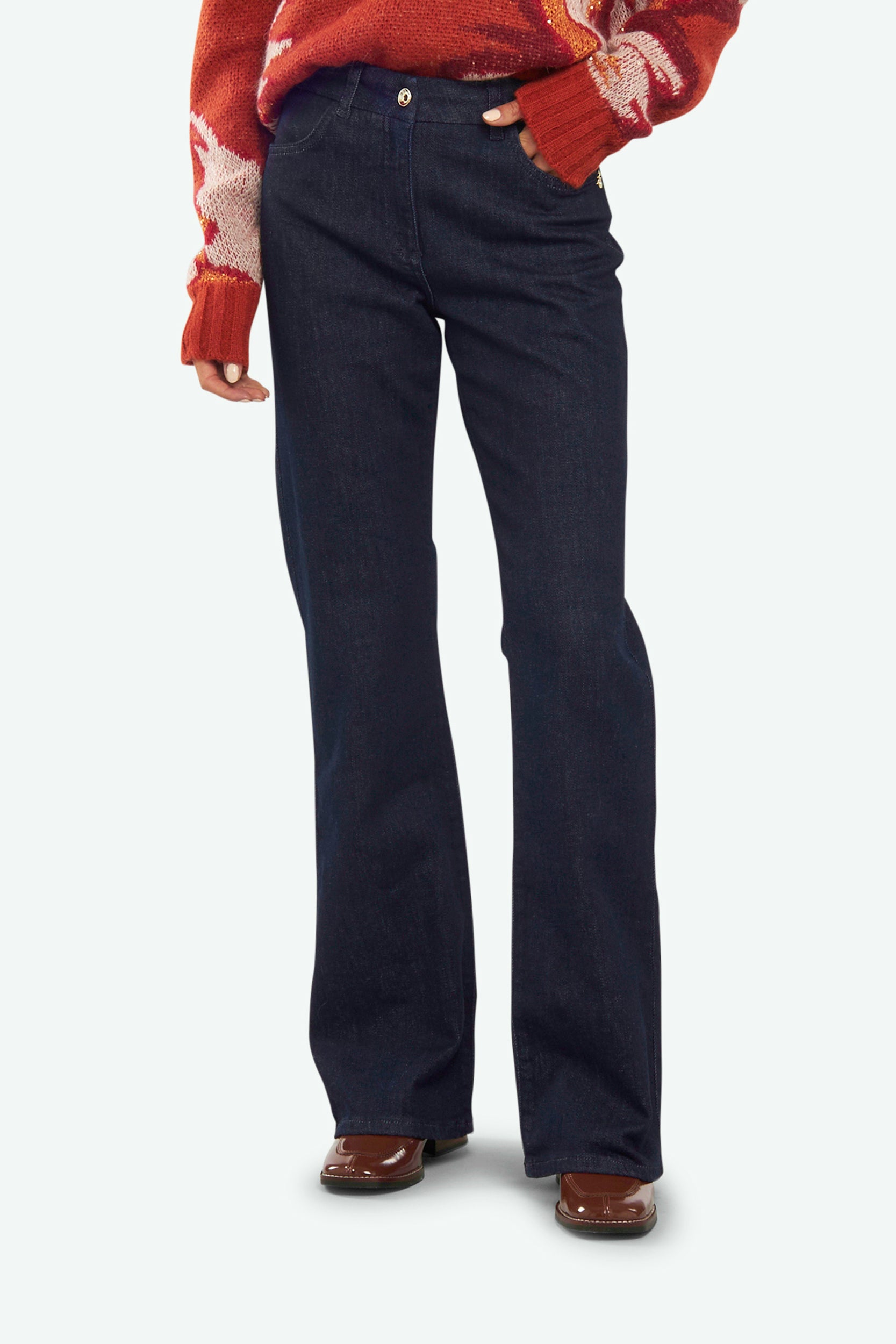 Patrizia Pepe Blue Denim Trousers